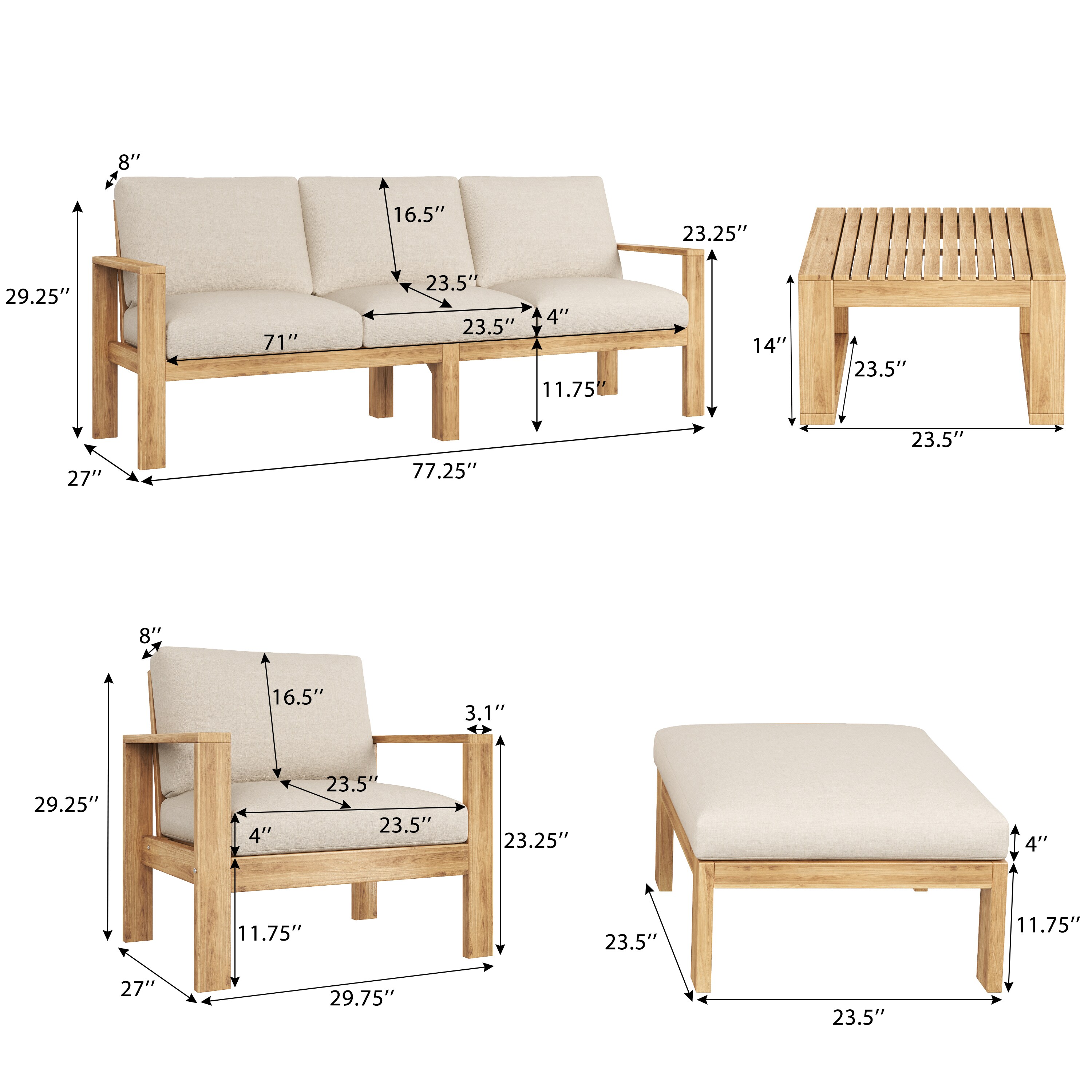 LOVMOR SF-Y-N757S538061B-1 Patio-Conversation-Sets - View #5