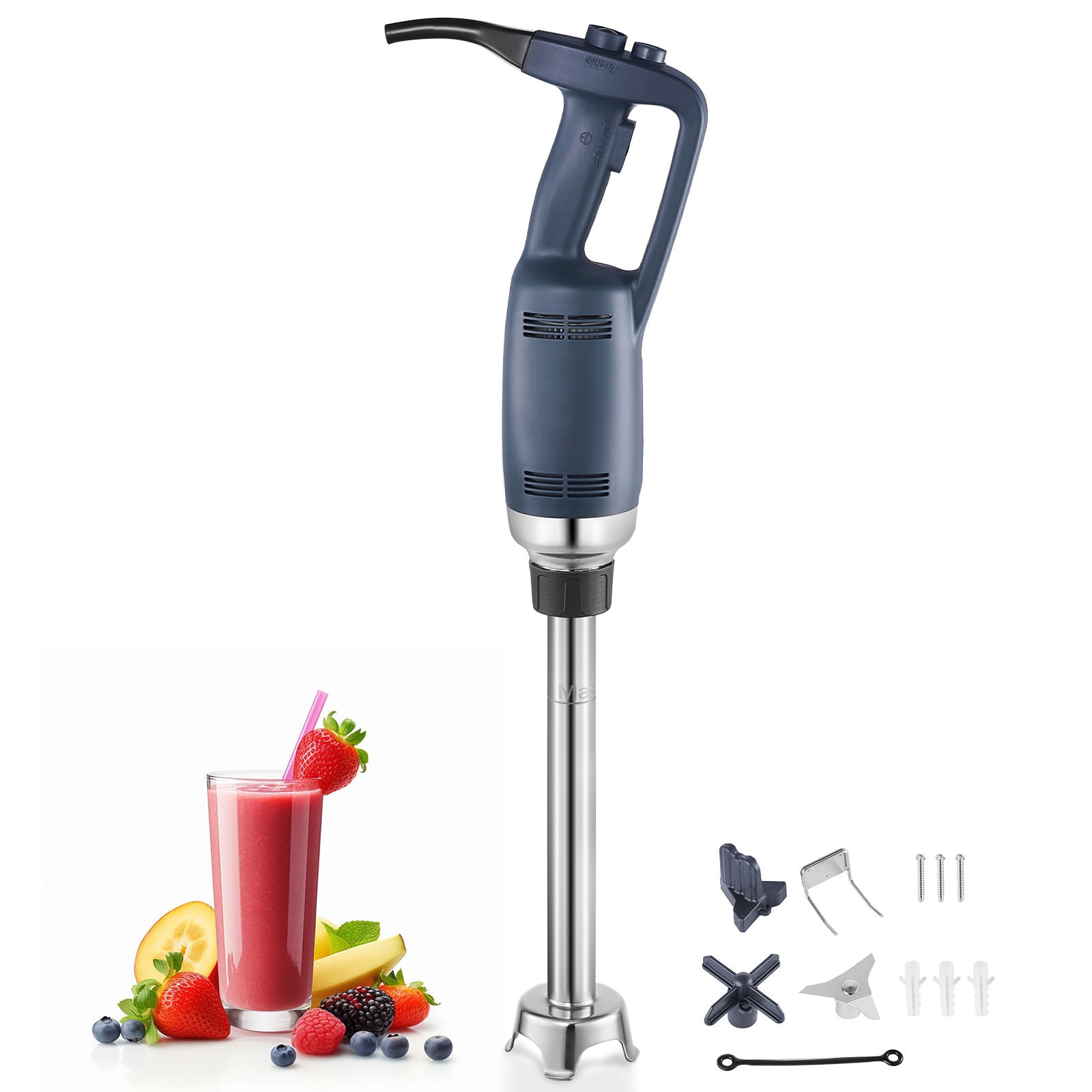 VEVOR SCZXSCJBQ35003700V1 Commercial Immersion Blender 2 -Speed 350 -Watt Immersion Blender ( Blue )
