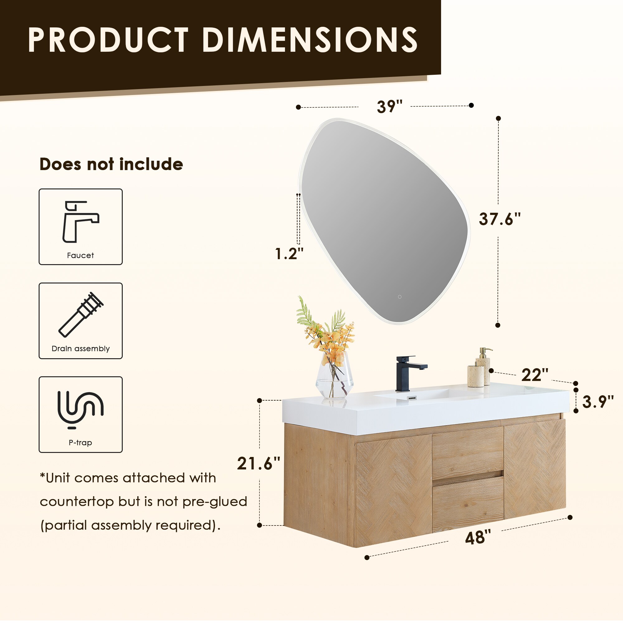 Altair 564048-LB-WH Bath-Vanity-Combo - View #10