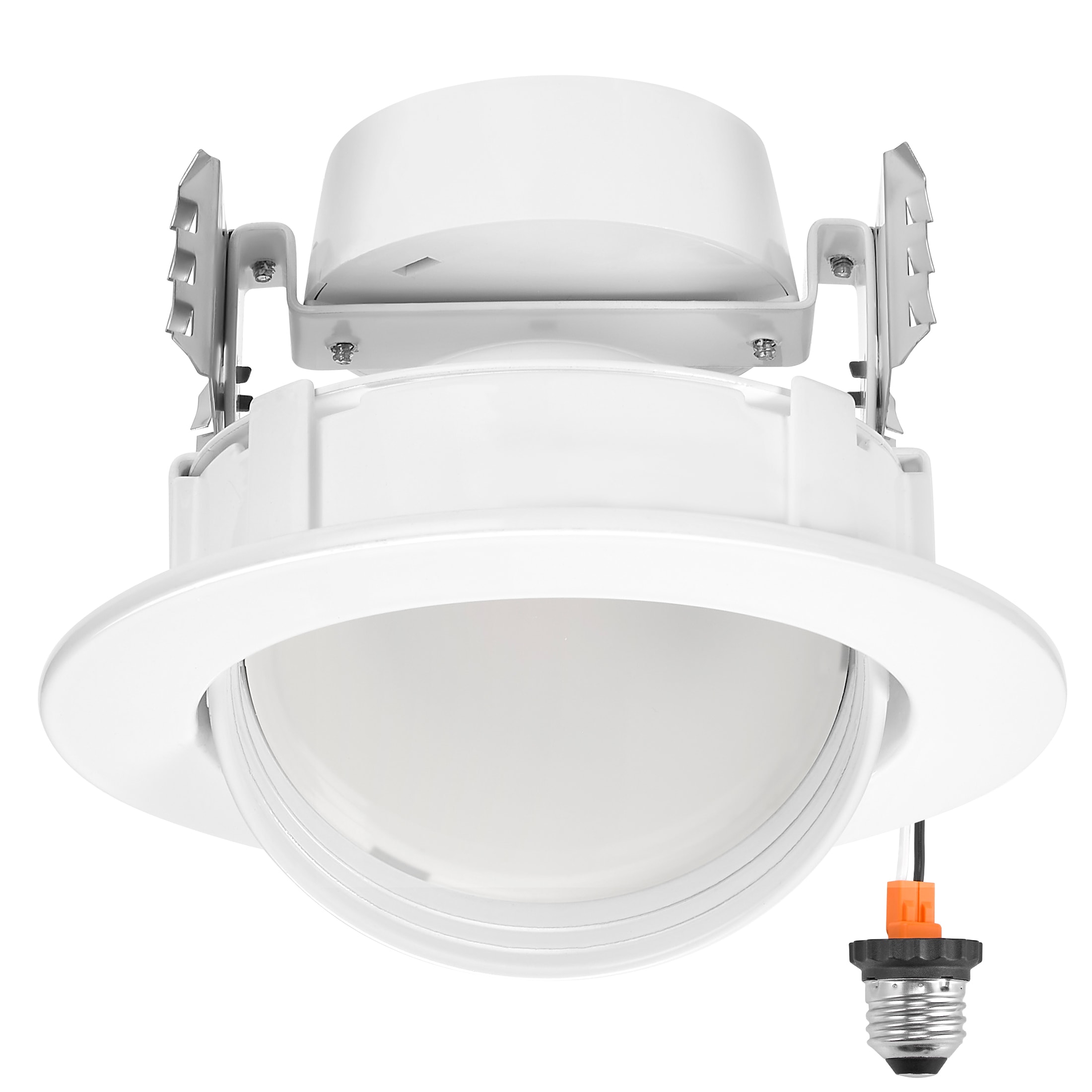 Maxxima MRL-412505 White 4-in 1000 -Lumens Switchable white Round Dimmable LED Damp rated Recessed Downlight