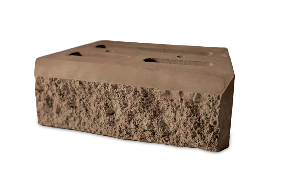 4-in H x 12-in L x 7-in D Tan/Charcoal Concrete Retaining Wall Block in Brown | - Lowe's LR100.W.E3