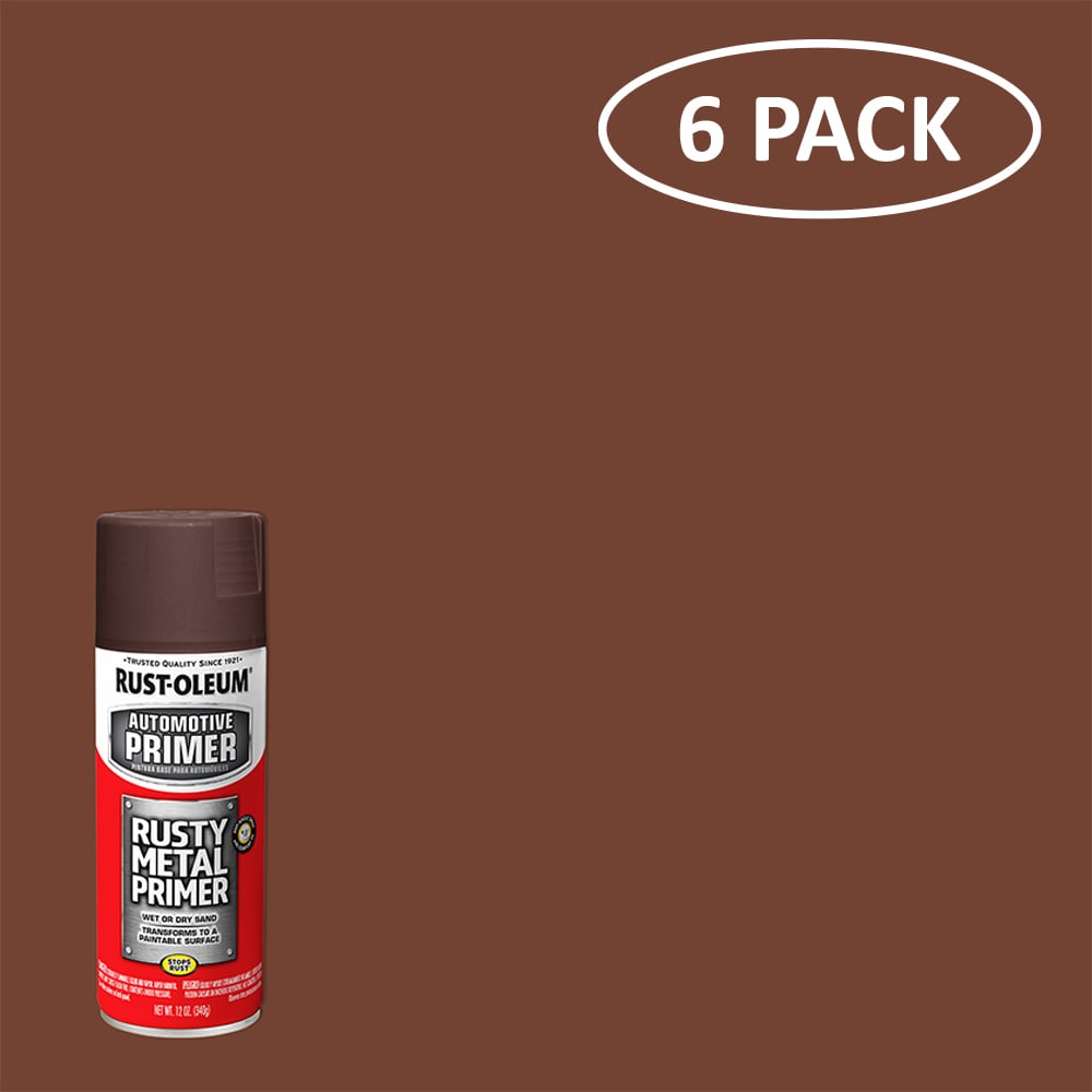 Rusty Metal Primer, Rust-Oleum Flat Stops Rust Turbo Spray Paint- 24 oz, 6  Pack 