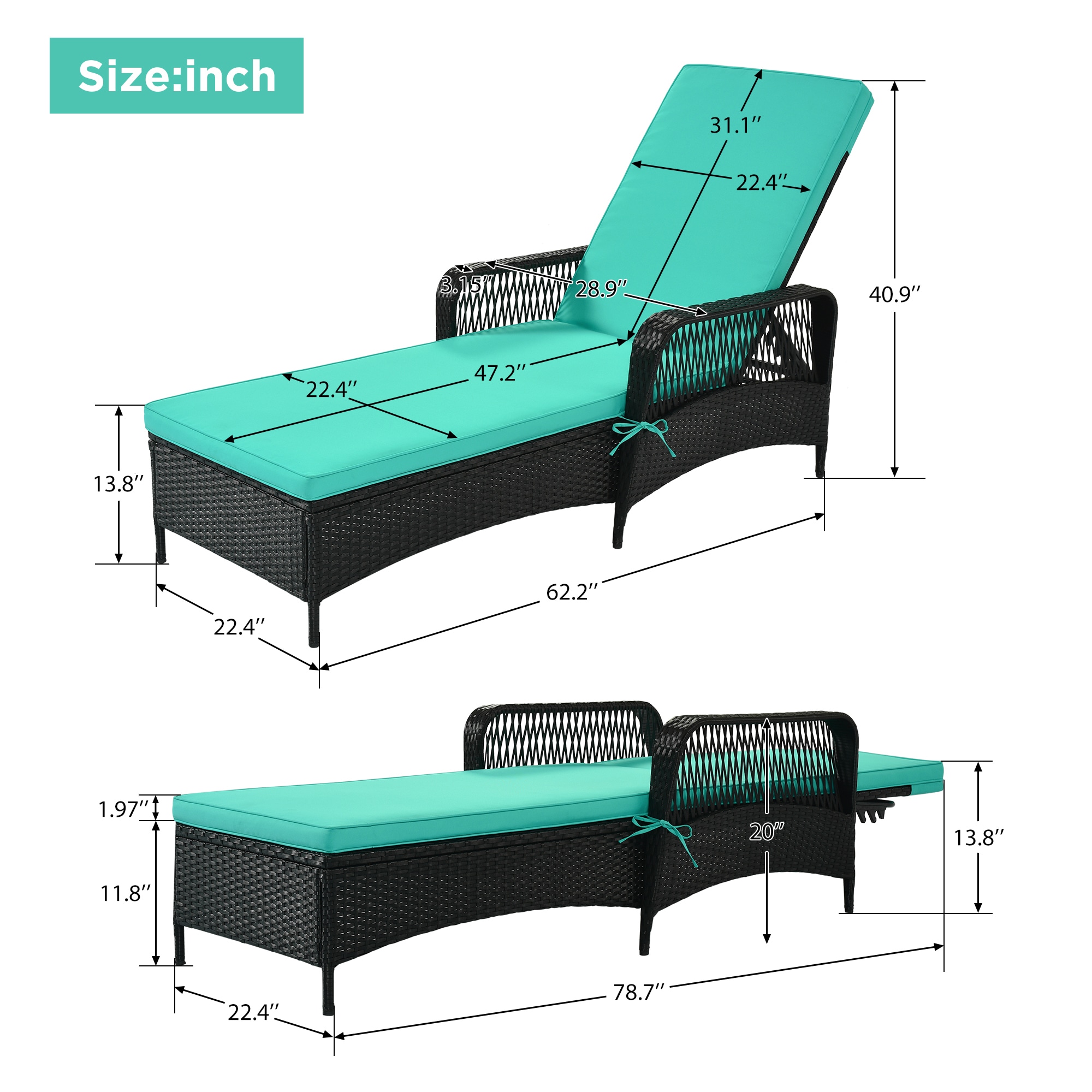 Clihome GOCH-WF166AAC Patio-Chairs - View #10