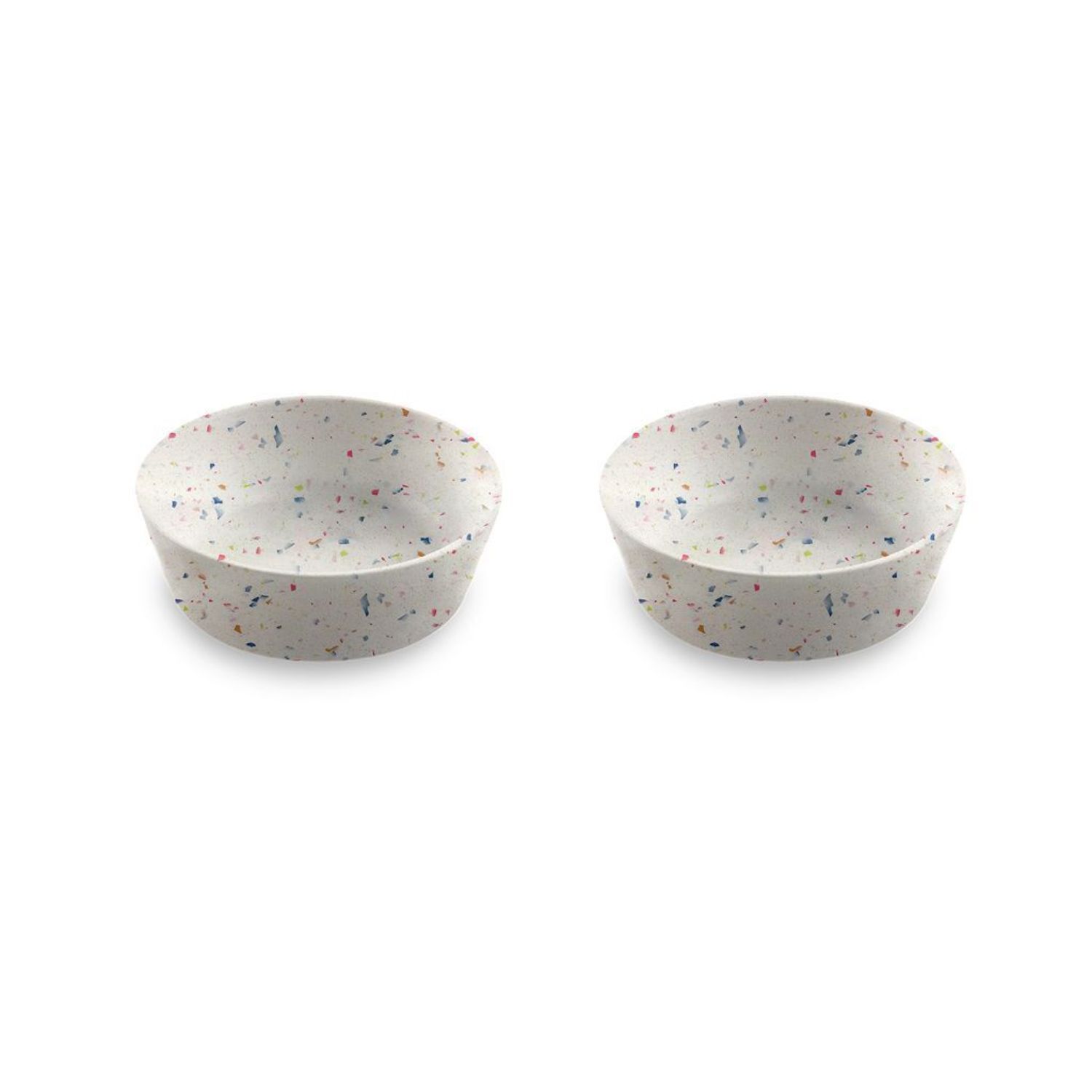 TarHong Terrazzo Brights 24-oz Melamine Dog/Cat Bowl set 2 Bowls