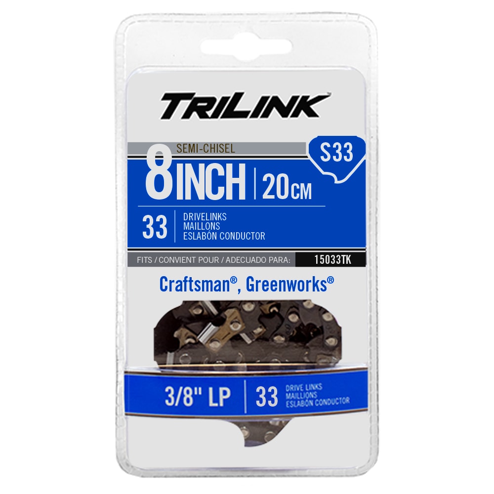 8-in 33 Link Replacement Chainsaw Chain | - TriLink 15033TK