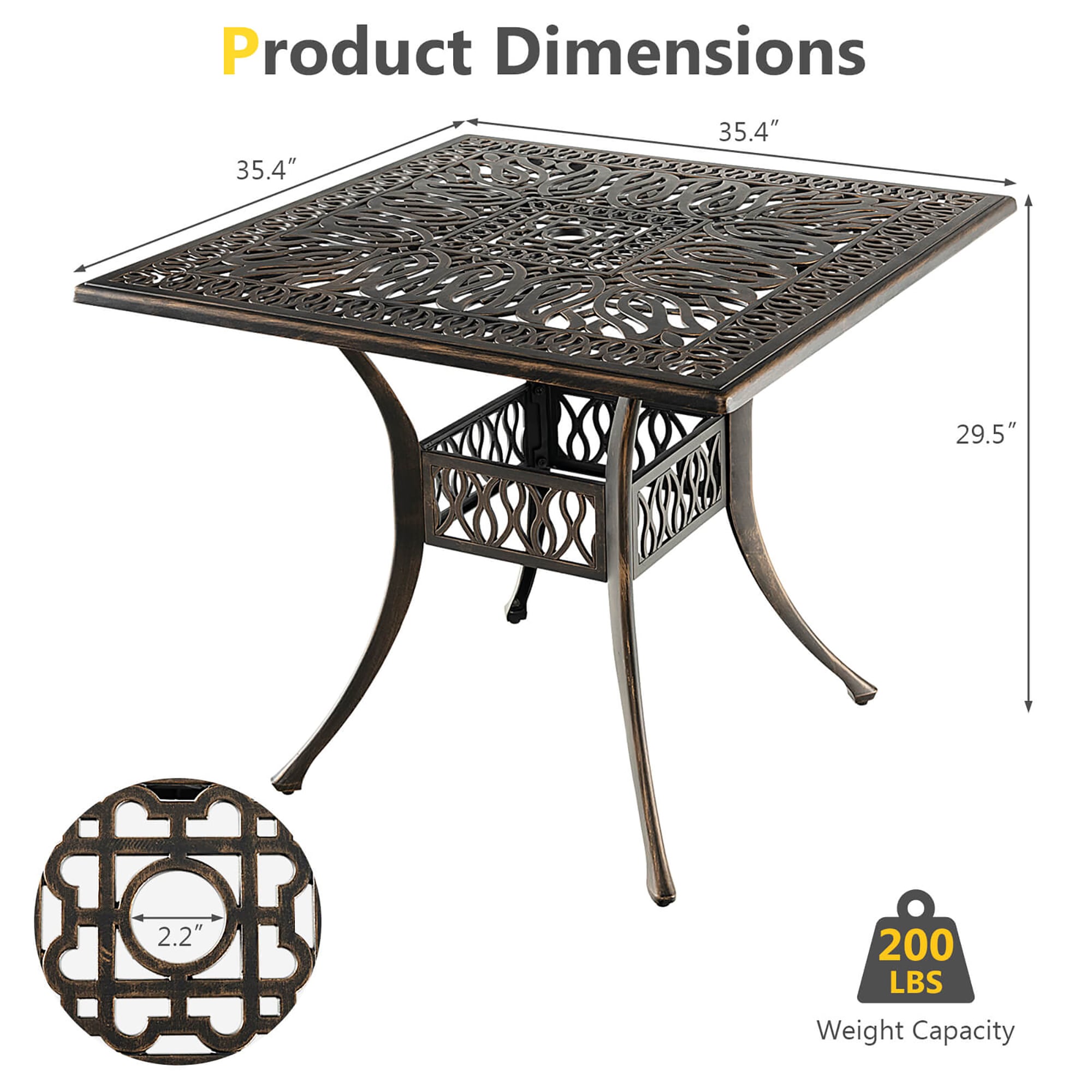 BABOOM BOM-57CP-CO Patio-Tables - View #4