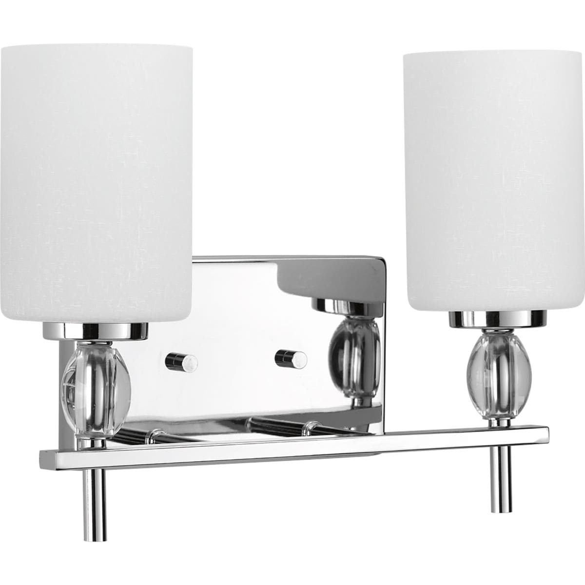 Progress Lighting P2775-15 Status 13.87-in 2 -Light Polished Chrome Modern/contemporary Vanity light