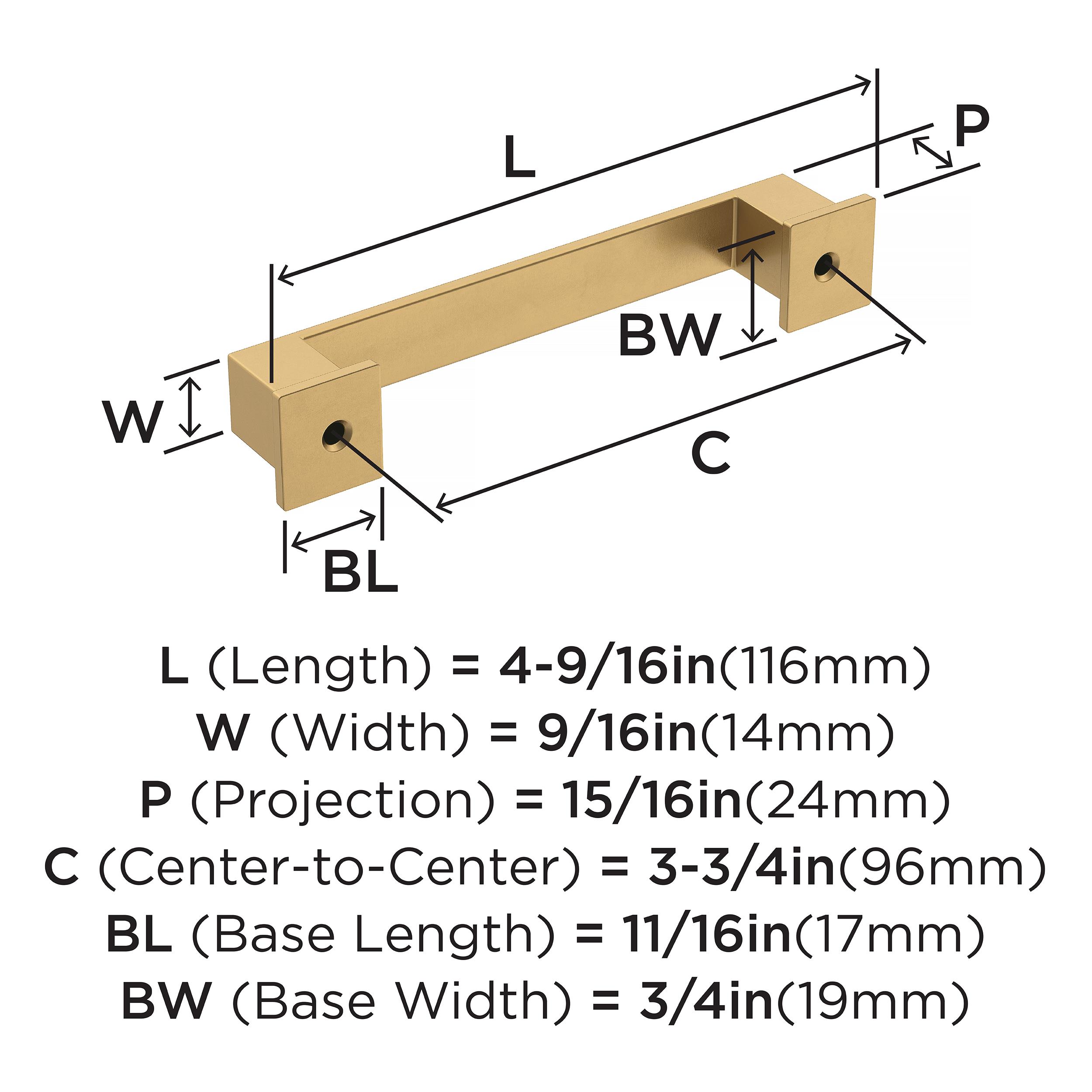 Amerock BP36759CZ Cabinet-Pulls - View #3