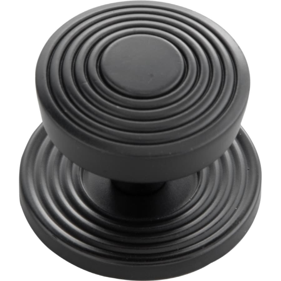 Hickory Hardware P3124-MB Encore Matte Black Round Contemporary Cabinet Knob