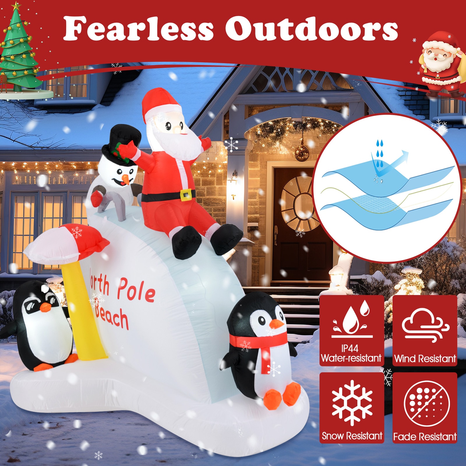 WELLFOR HYG24008US Christmas-Inflatables - View #5