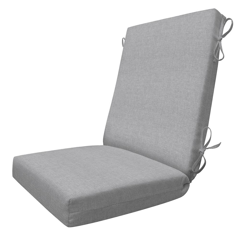 3i Products Platinum Grey High Back Patio Chair Cushion at Lowes.com