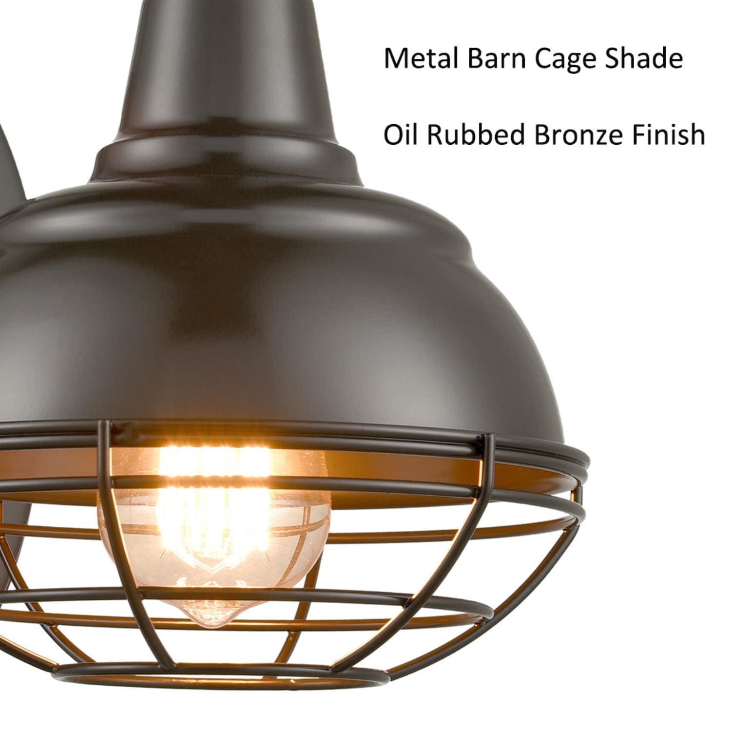 Oil Rubbed Bronze Gooseneck Barn Light Set of Two