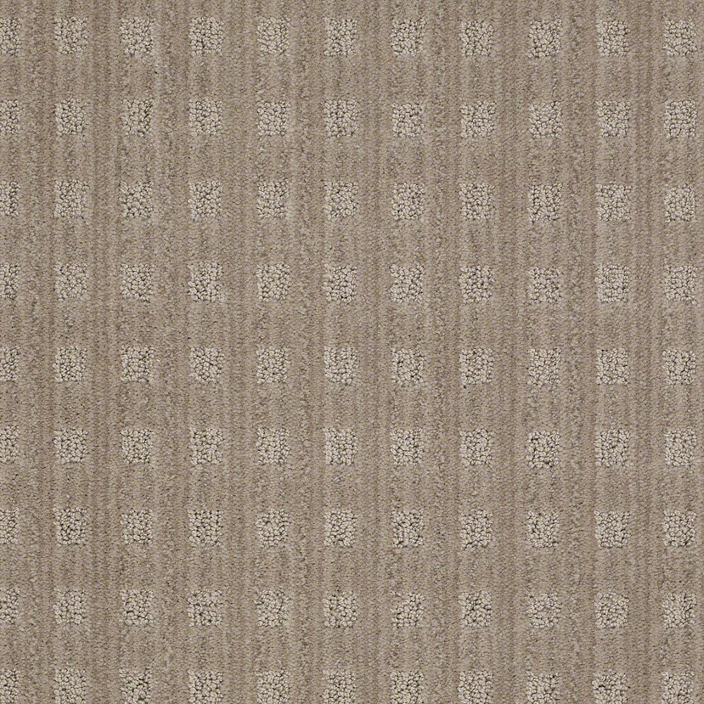 STAINMASTER S563766MINERS -1515 (Sample) Active Family Apricot Lane Miner's Dust Berber/Loop Carpet