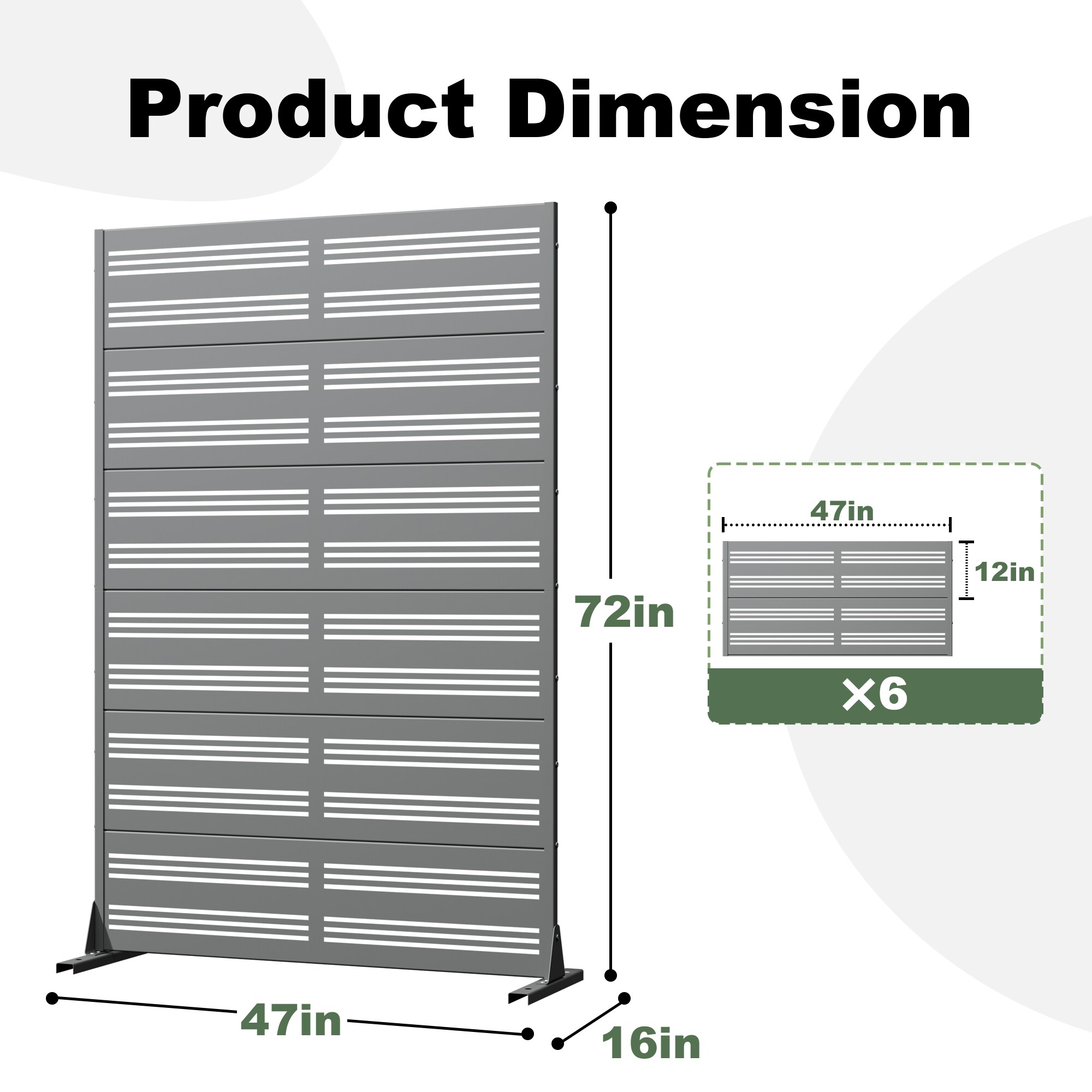 Misty Moon LW0409-OPS-PF335 Outdoor-Privacy-Screen - View #7