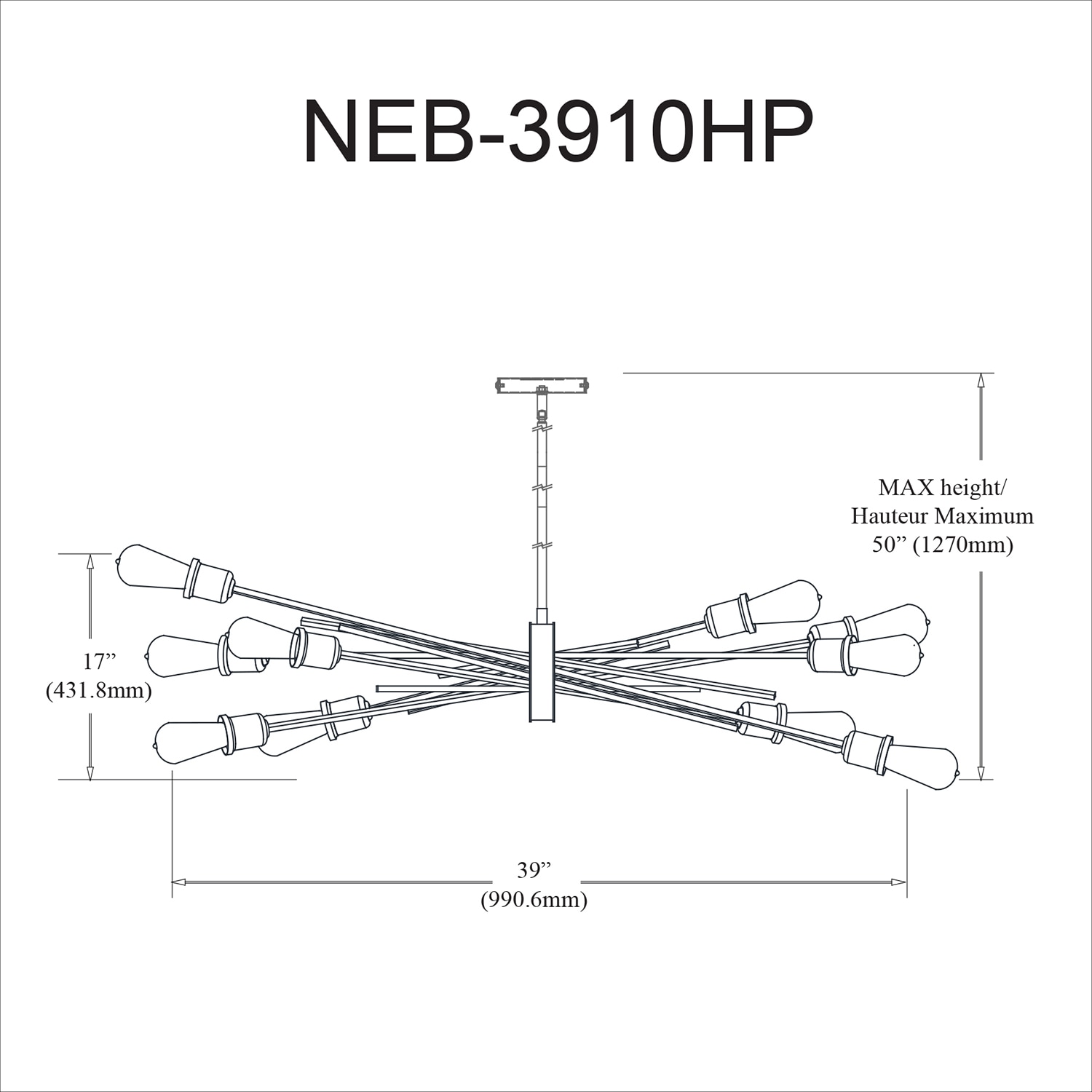 Dainolite NEB-3910HP-ES Pendant-Lights - View #3