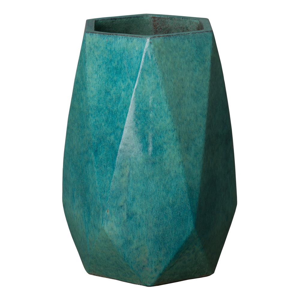  0537TL Blue Ceramic Modern Vase