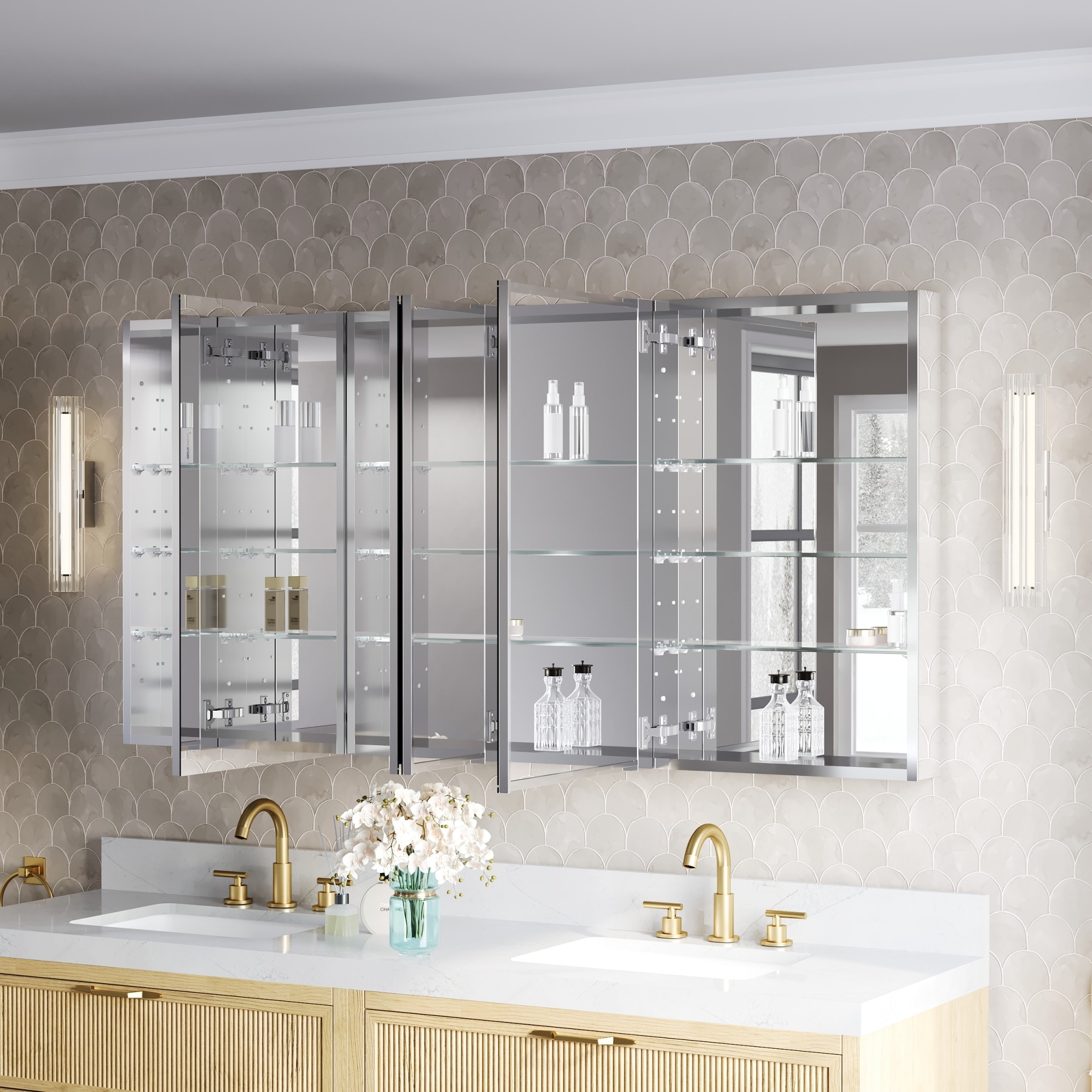 WELLFOR JRA20R12R12L20L32 Bathroom-Medicine-Cabinets - View #12