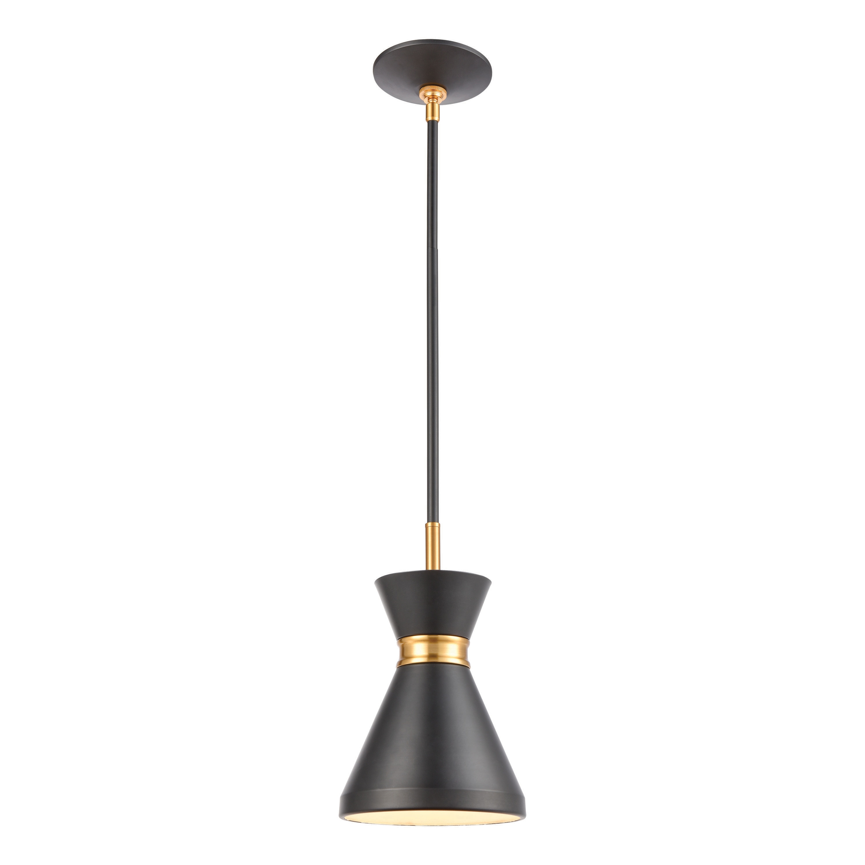 Westmore by ELK Lighting LWPN-210920050 Monroe Matte Black Modern/Contemporary Bell LED Mini Hanging Pendant Light