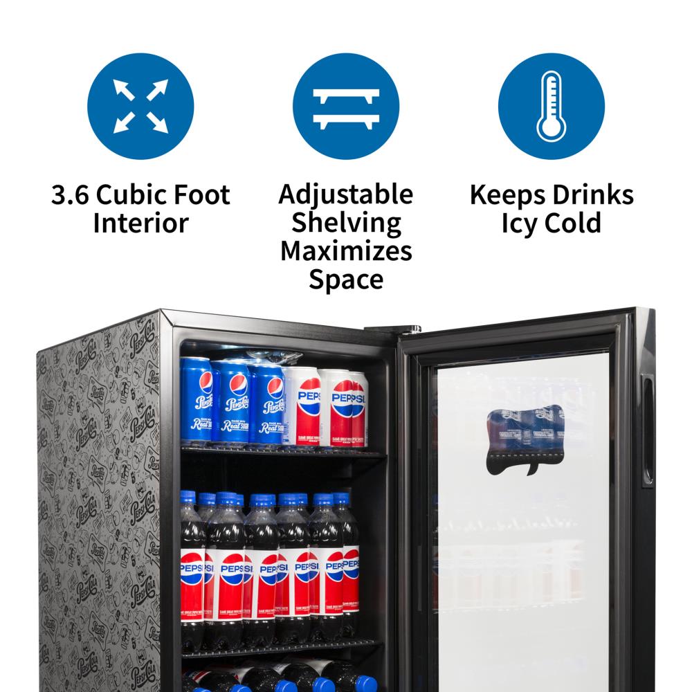 pepsi fridge size