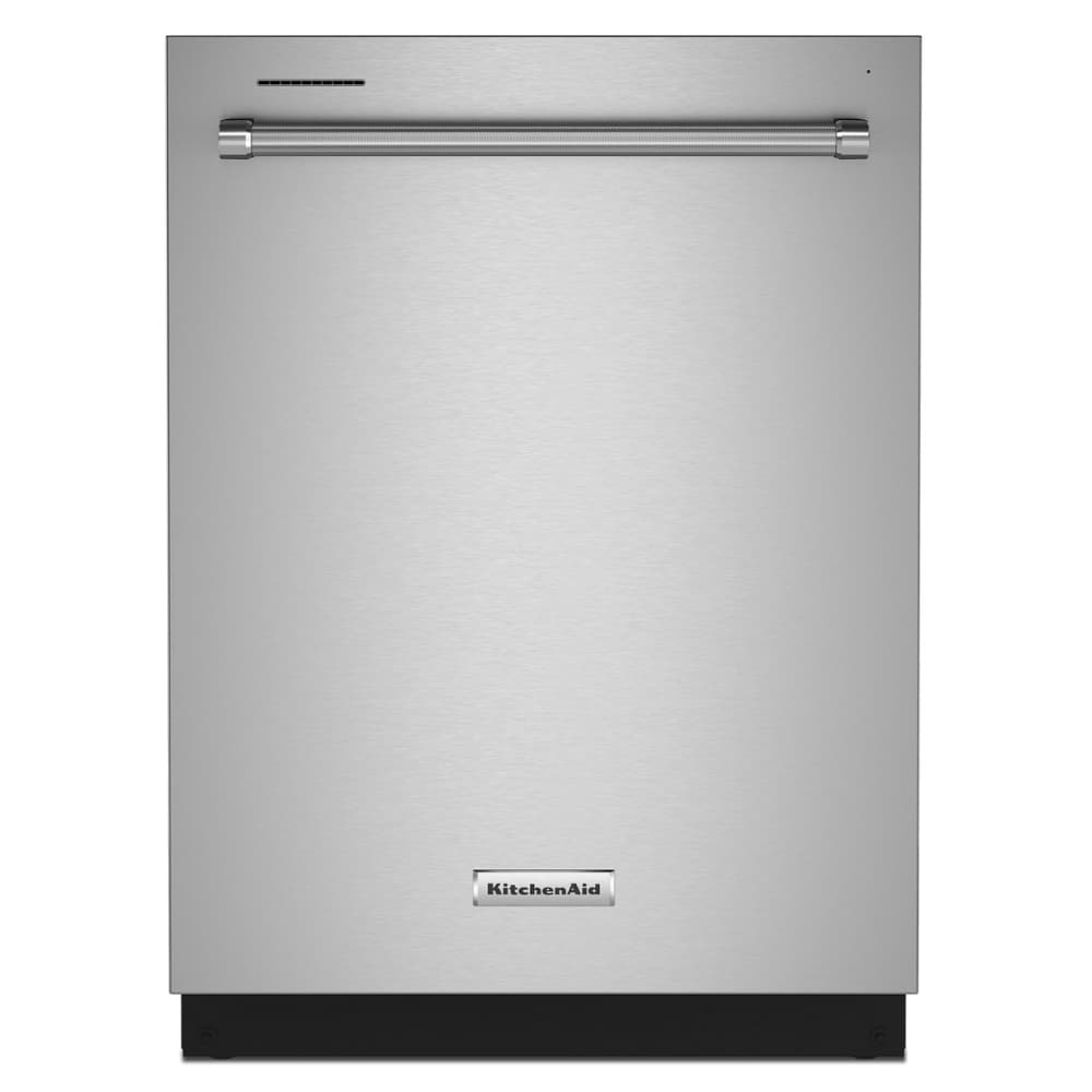 KitchenAid Eco Series 24-in Top Control Built-In Dishwasher With Third Rack (Stainless Steel with Printshield Finish), 39-dBA Quietest Sound Level