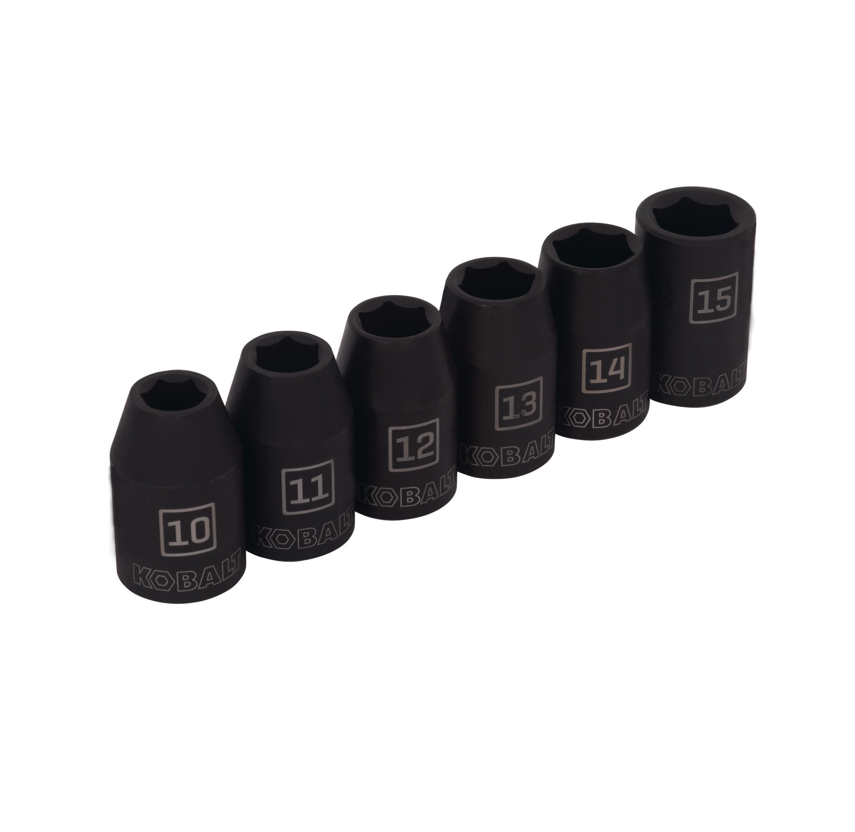 Kobalt 6 -Piece Metric 1/2-in Drive Set 6-point Impact Socket Set