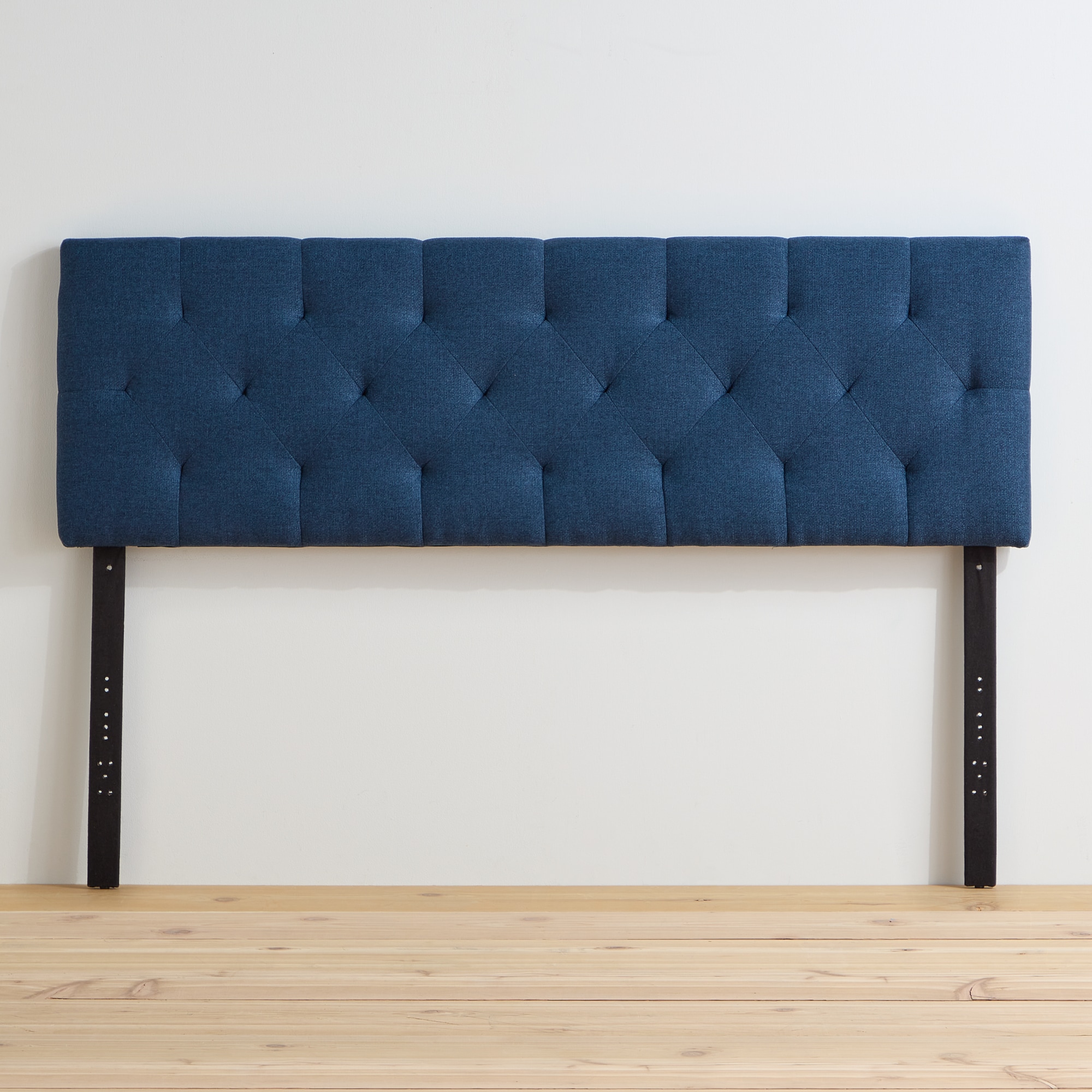 Brookside Kaylee Diamond Tufted Navy King/Cal King Upholstered ...