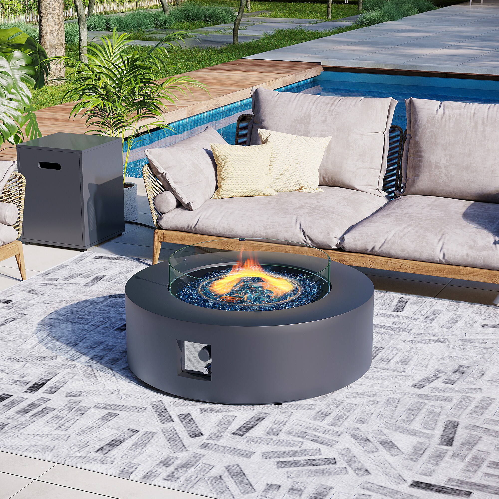 Patio Watcher 42TP-BROWN-BLZKDWST Outdoor-Gas-Firepits - View #2