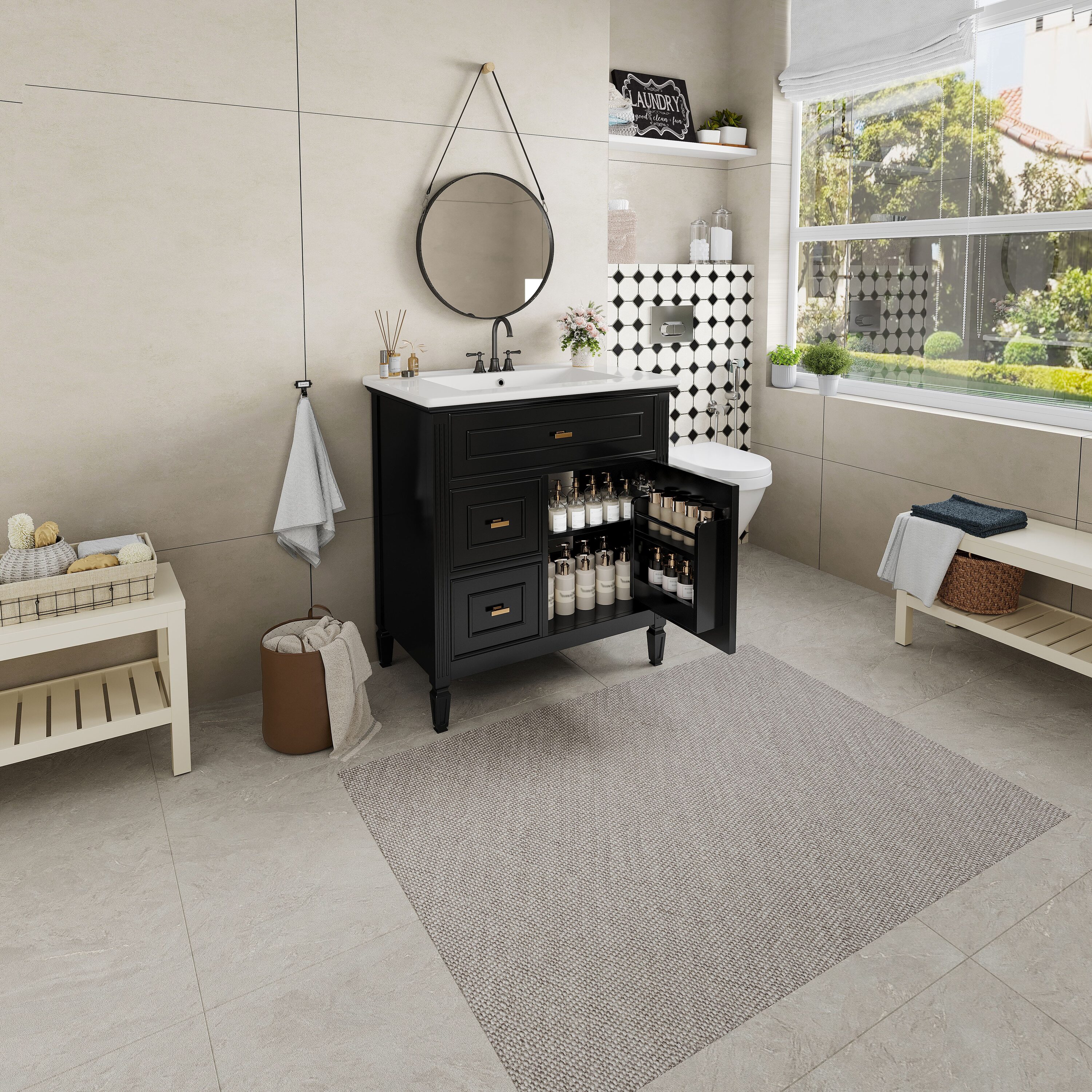 Vynxaria LEXY1213-DJYS-SZT028 Bath-Vanity-Combo - View #11