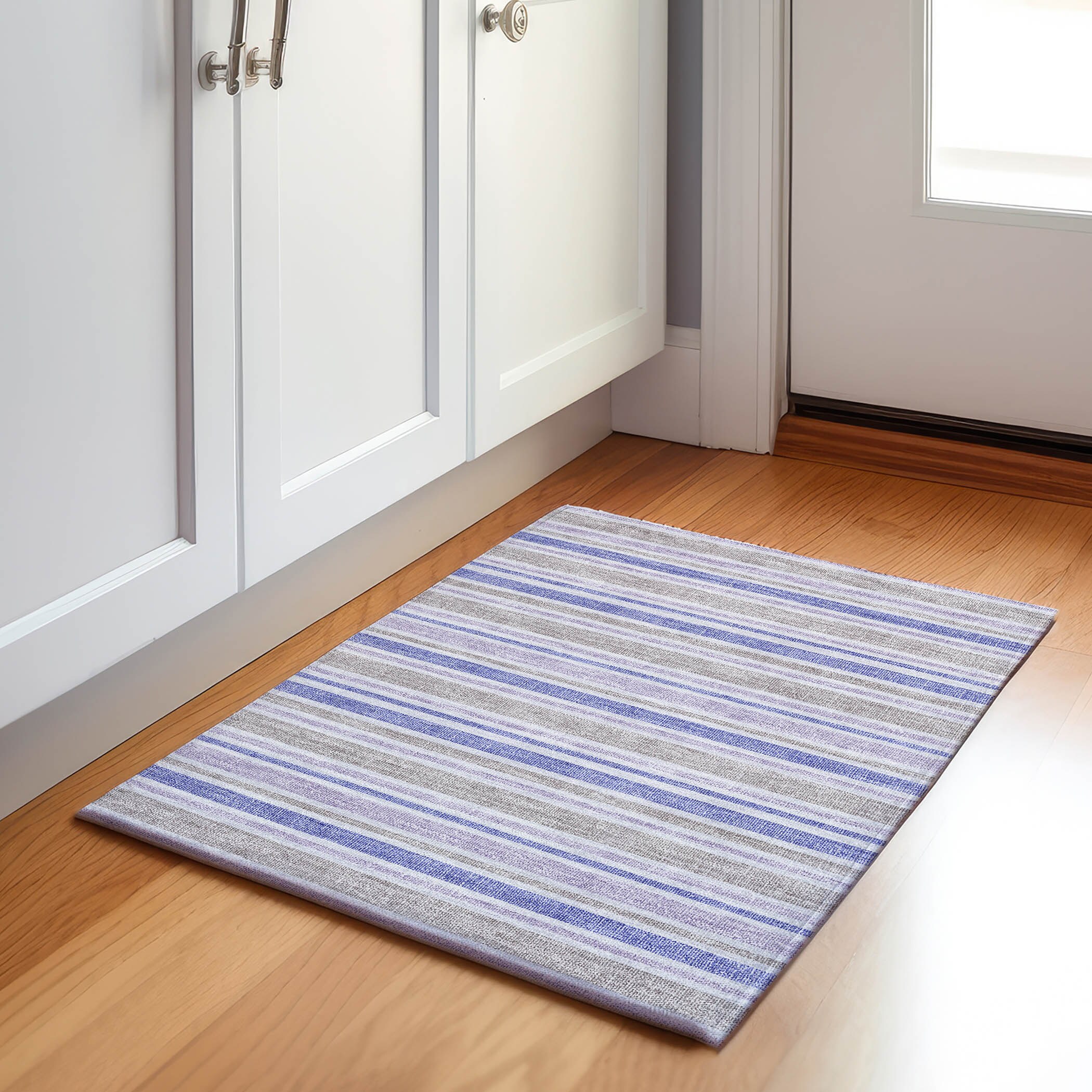 Addison Rugs AMF558GY3X5 Mayfield AMF558GY 3 x 5 (ft) Loomed Polyester Gray Rectangular Indoor Geometric Machine washable Area rug