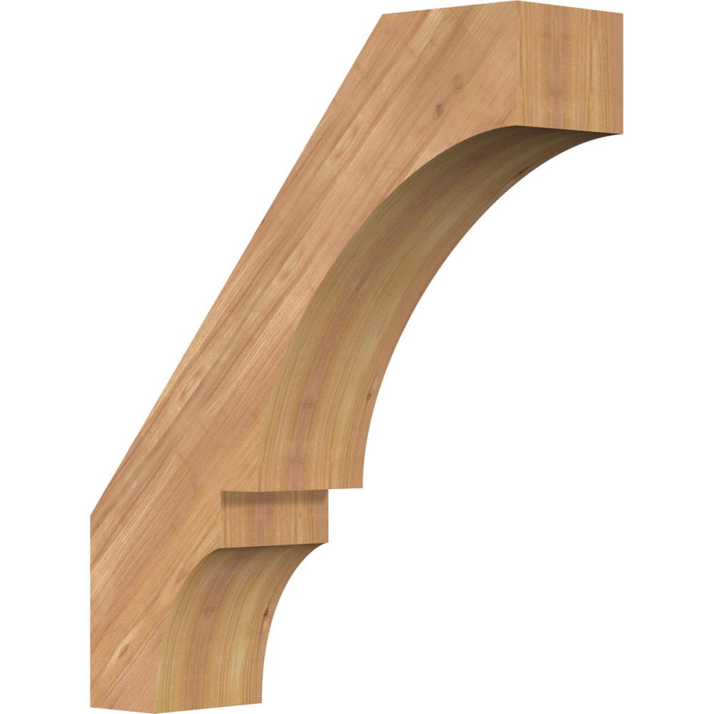 Ekena Millwork BRC06X20X24BOA00SWR 5-1/2-in x 20-in x 24-in Western Red Cedar Unfinished Wood Balboa Smooth Knee Brace
