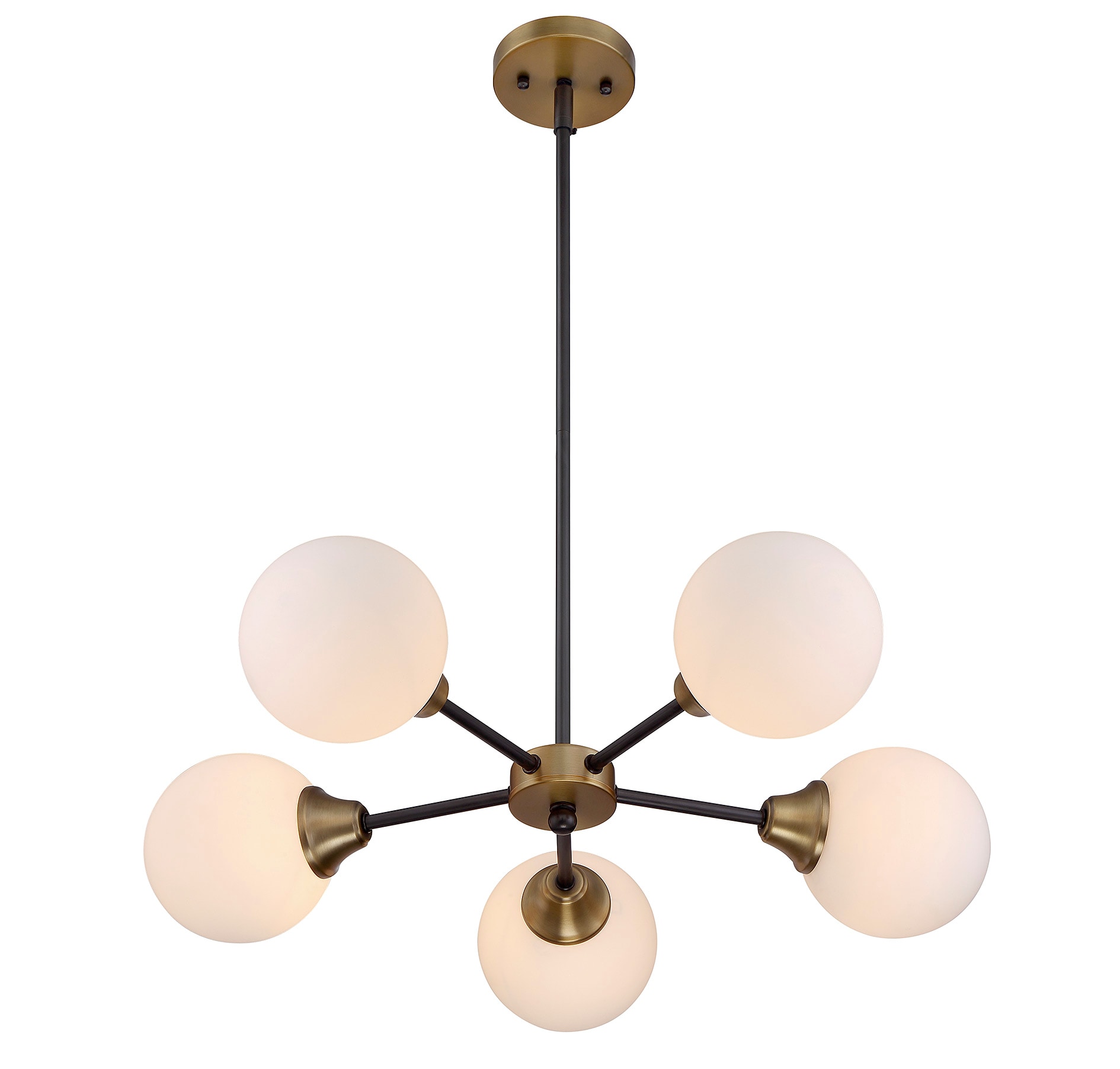 1-light Oiled Rubbed Bronze Modern Contemporary Dry Rated Chandelier At 