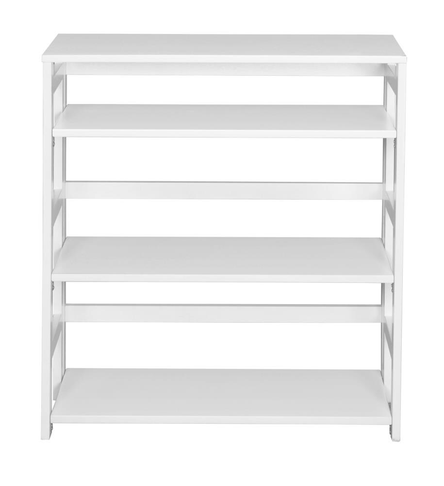Regency Flip Flop White Wood 3-Shelf Modular Bookcase (30-in W x 34-in ...