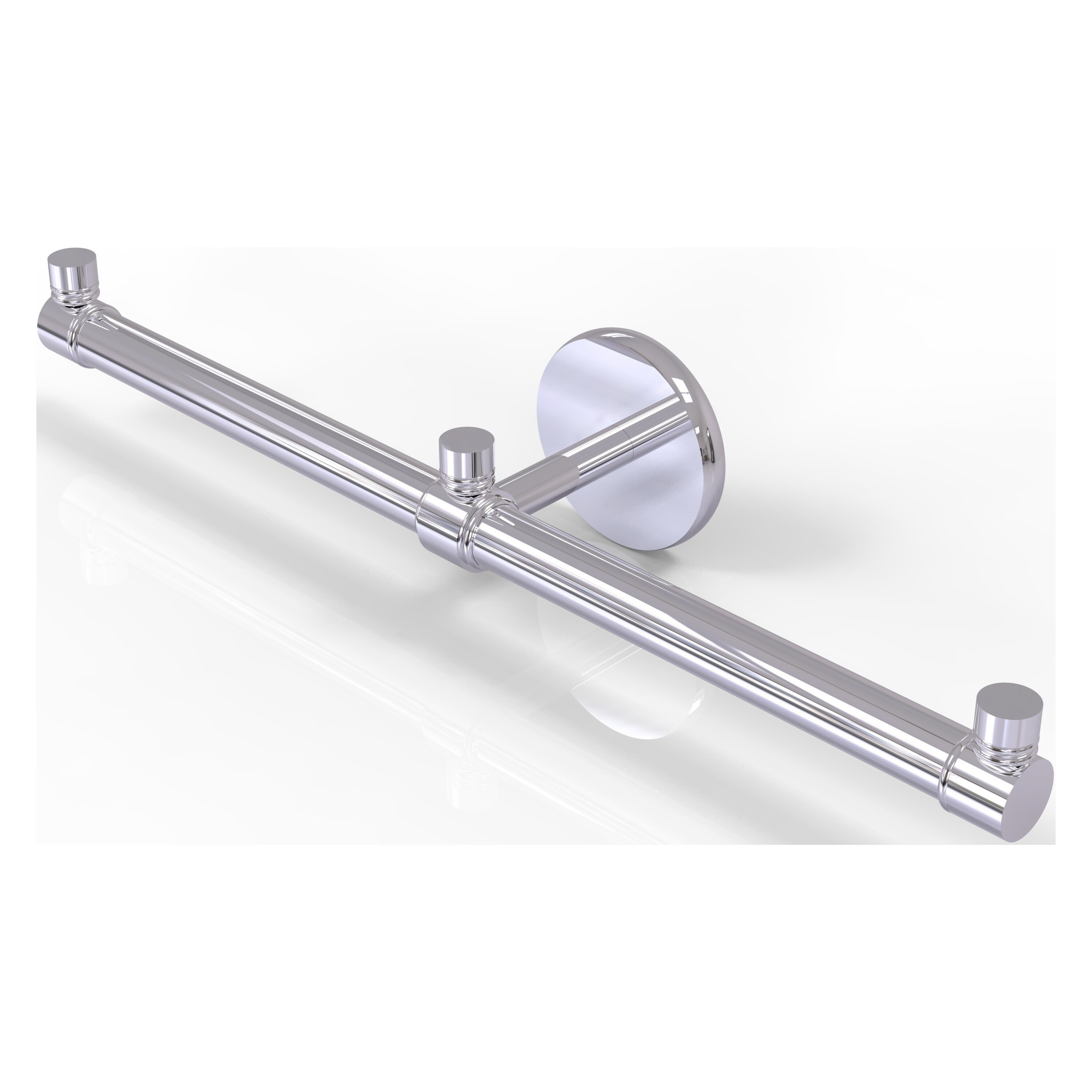 Allied Brass P1000-HTB-2-PC Prestige Skyline 15-in double Polished Chrome Wall mount Double Towel Bar