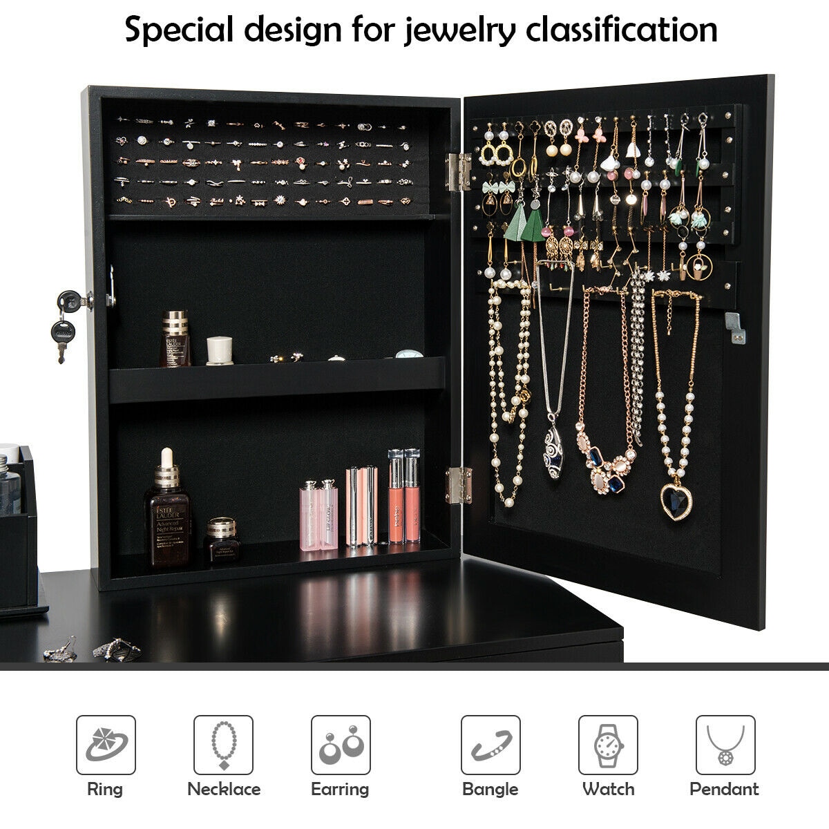 CASAINC WF-HW61531BK-LA Bedroom-Vanities - View #9