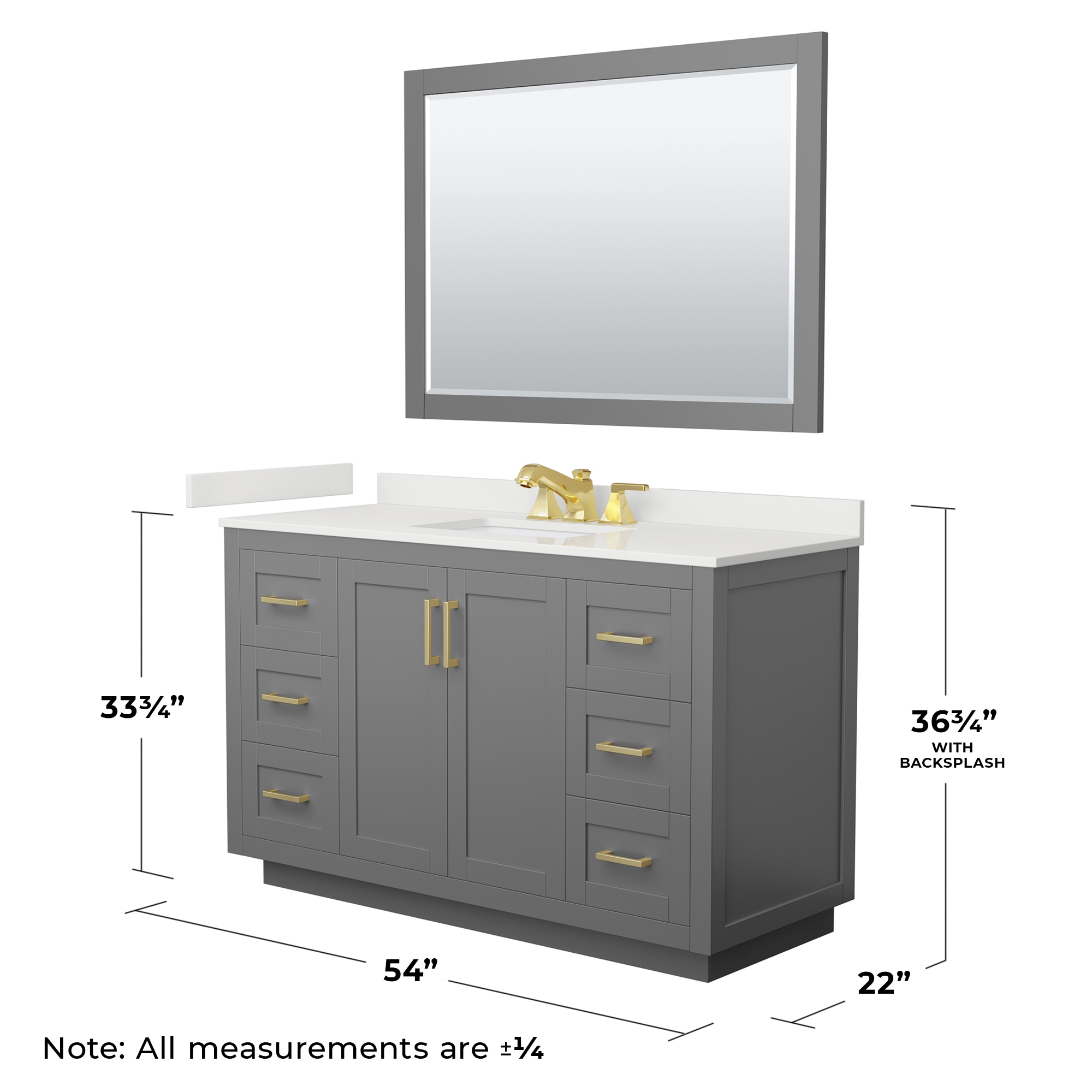 Wyndham Collection WCF292954SGGWQUS3M46 Bath-Vanity-Combo - View #6
