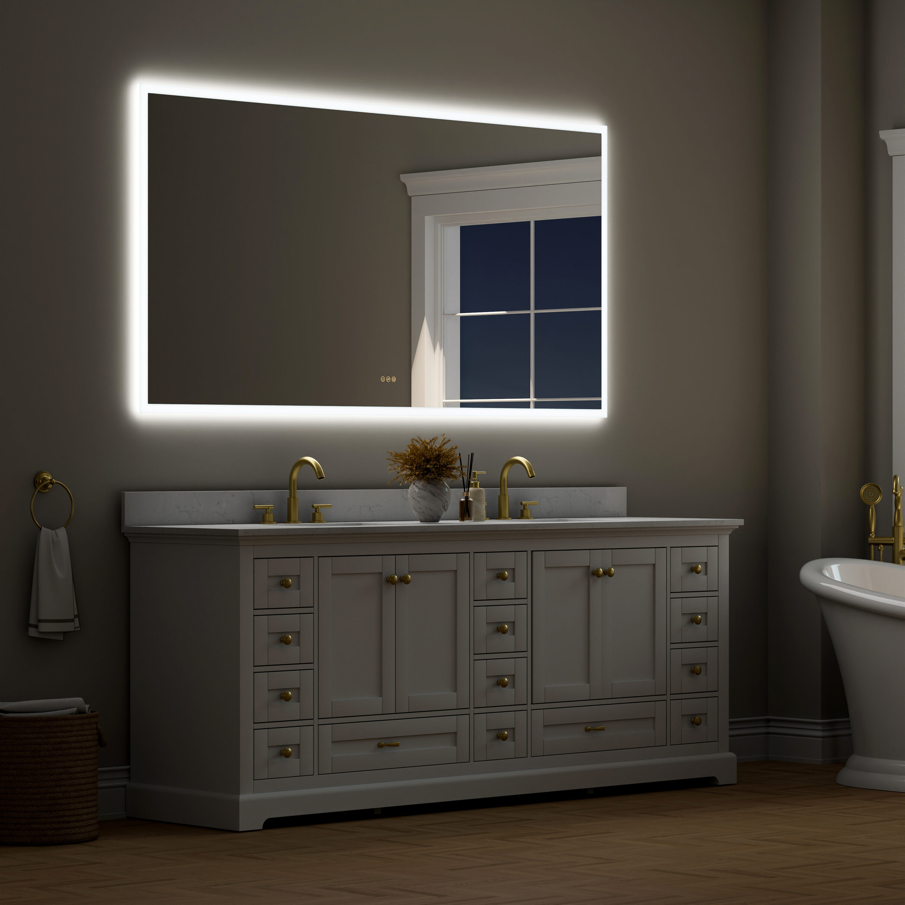 CALVON WMR10W84 Framed-Bath-Mirrors - View #9