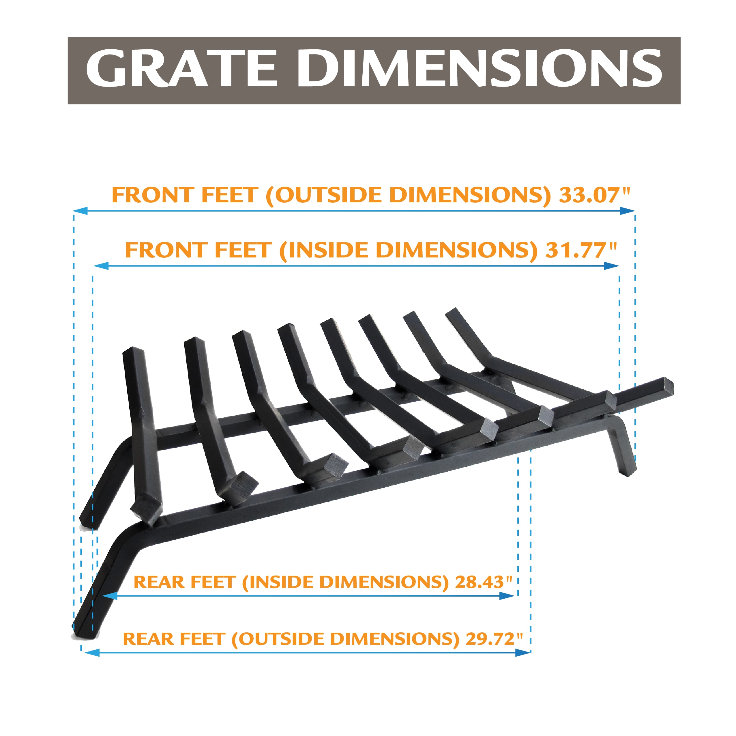 Pleasant Hearth BG7-338M Fireplace-Grates - View #4