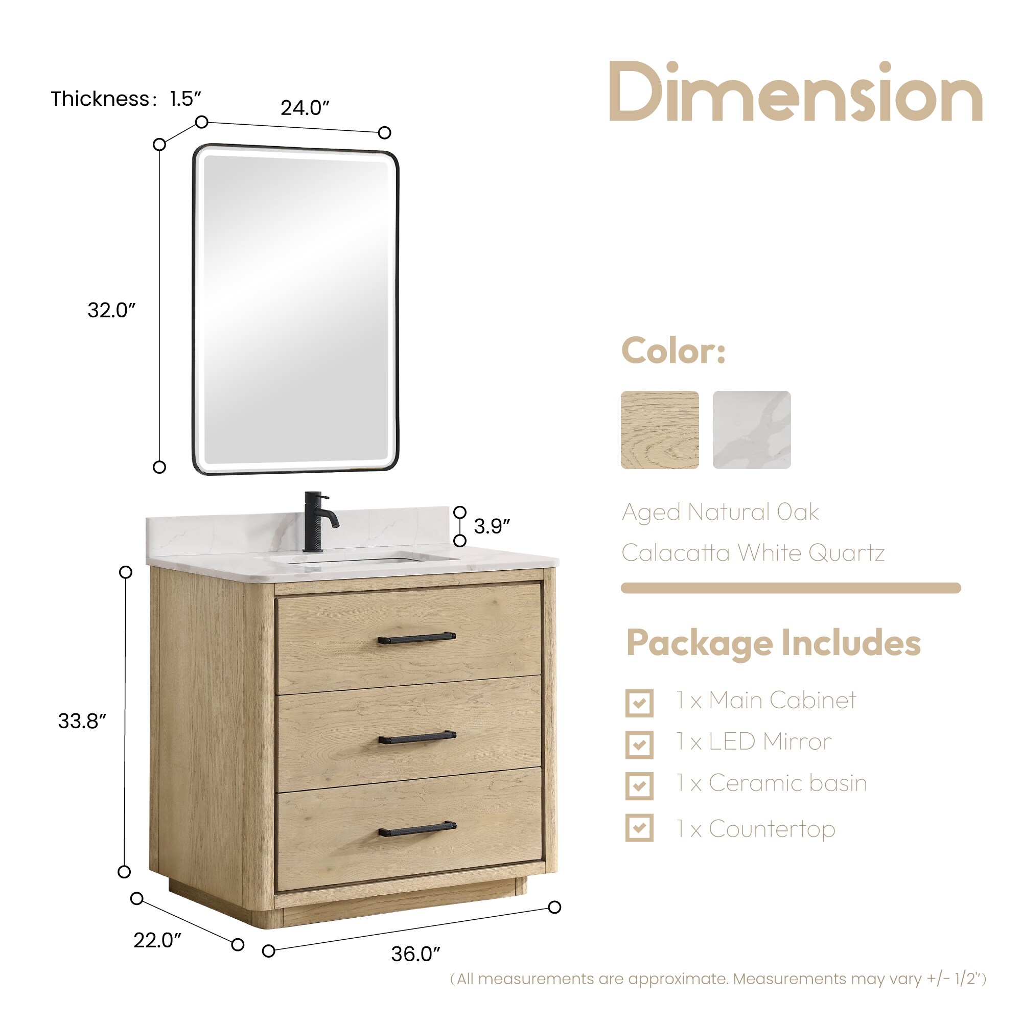 Vinnova 706536-AN-BK Bath-Vanity-Combo - View #15