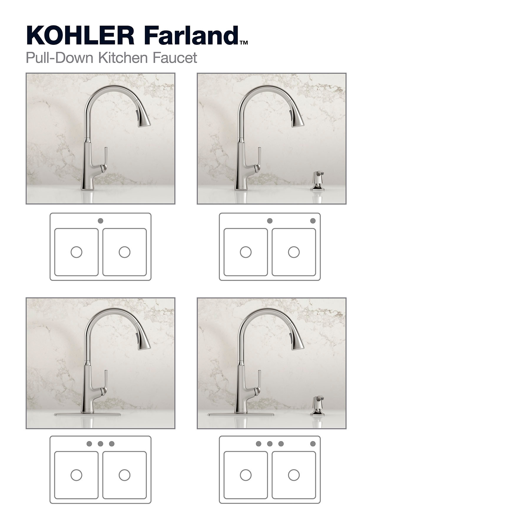 Kohler Farland Vibrant Stainless Single