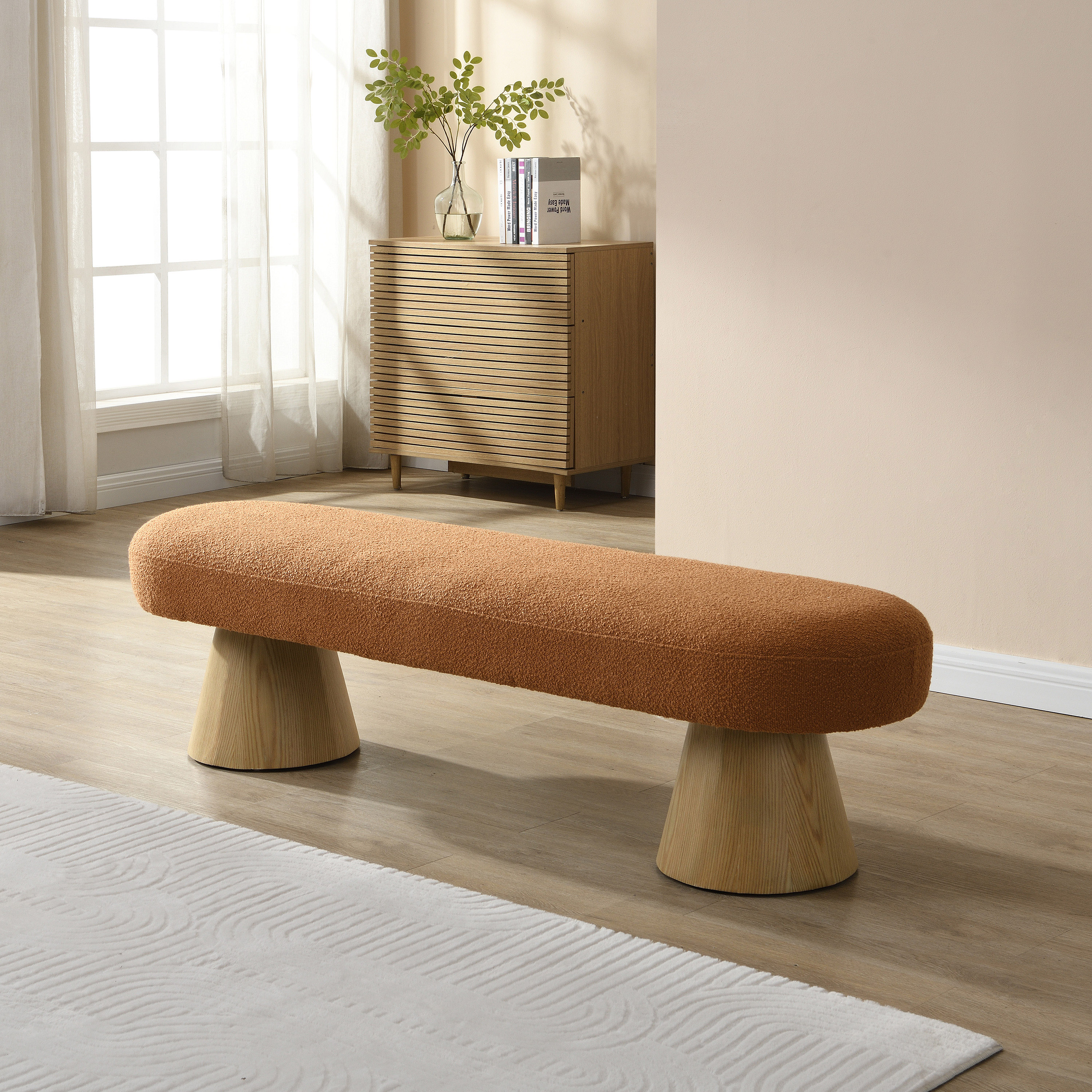 Christopher Knight Home Manila 64 Inch Oval Dining Ottoman Bench