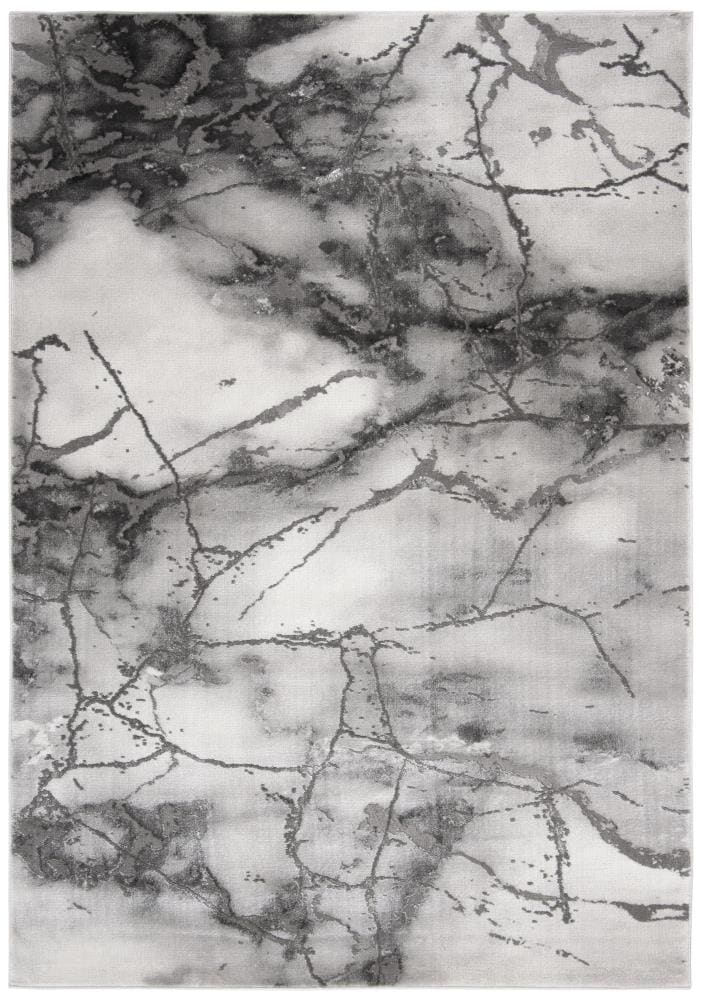 Safavieh CFT877G-6 Craft Karlu 7 x 9 (ft) Loomed Polypropylene Gray/Silver Rectangular Indoor Geode Area rug