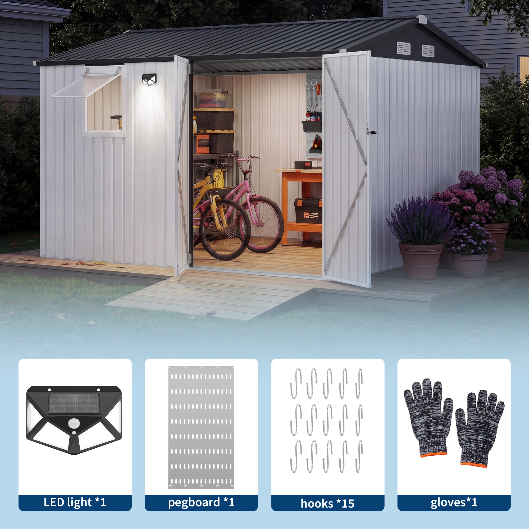 Garvee BZI60HY8K1N0LC3 Metal-Storage-Buildings-Sheds - View #4