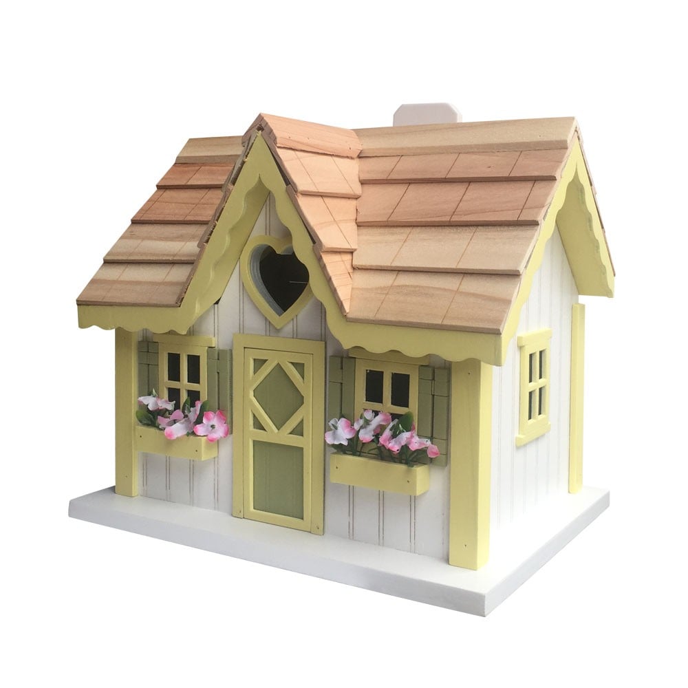 Home Bazaar HB-9516S 7.5-Inches H Multi Wood Finches Aviary Bird House