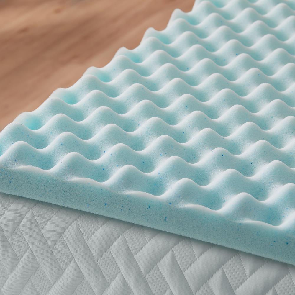 LUCID Comfort Collection Convoluted 2-in D Memory Foam California King ...