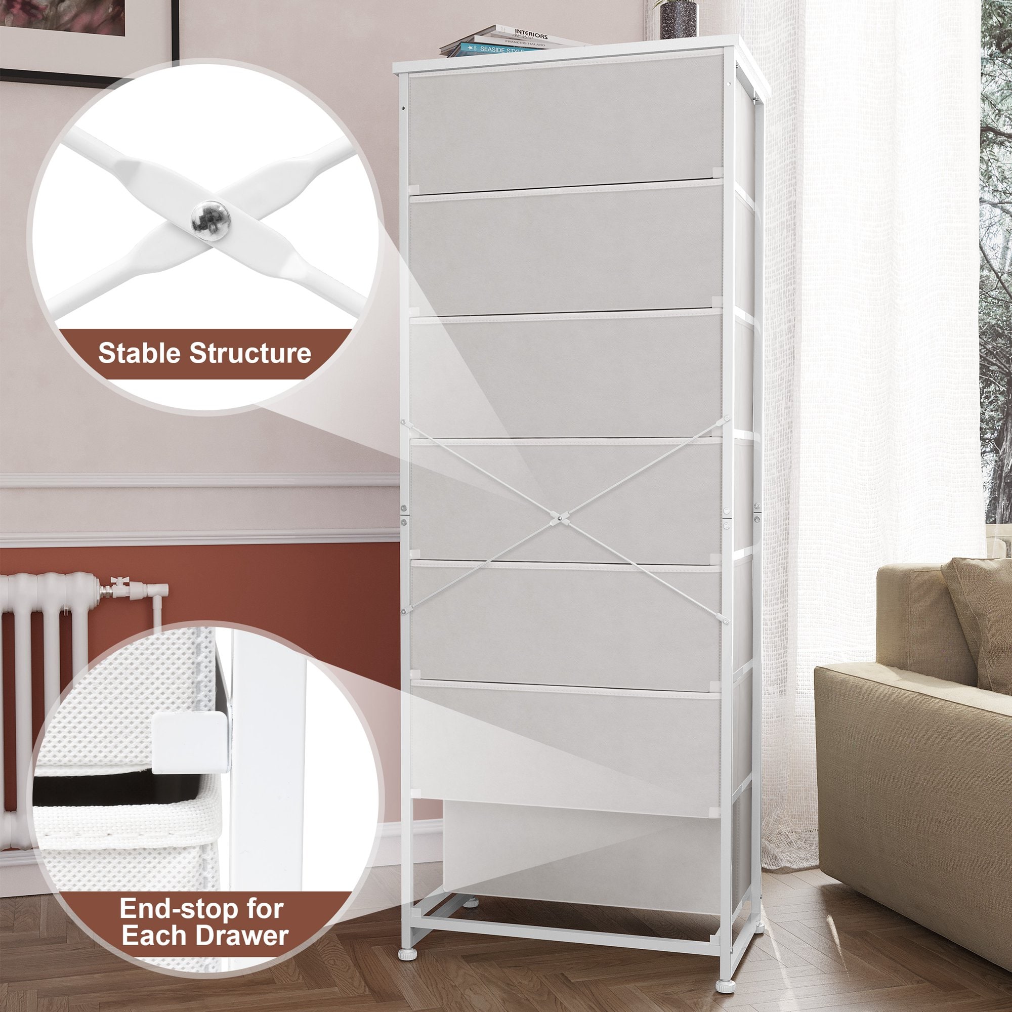 CloudFly CL-HD028WHT dressers - View #3