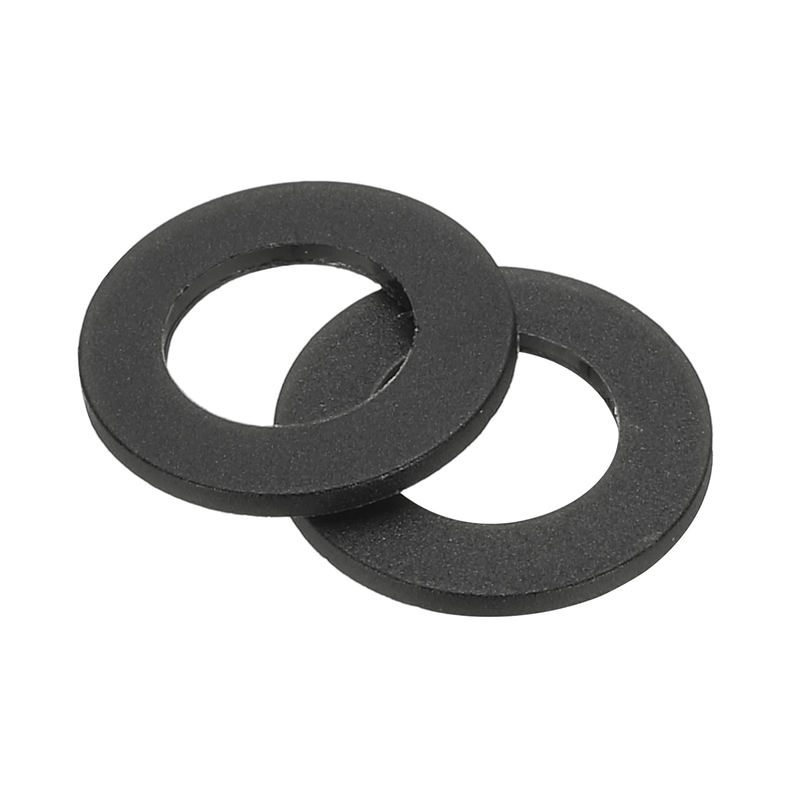 Unique Bargains Nylon Flat Washers M8 x 8mm ID x 14mm OD Round Flat Plain Washer Plastic Gasket Fastener for Household Faucet Pipe Water Hose Black 100pcs #S26080601UX0040