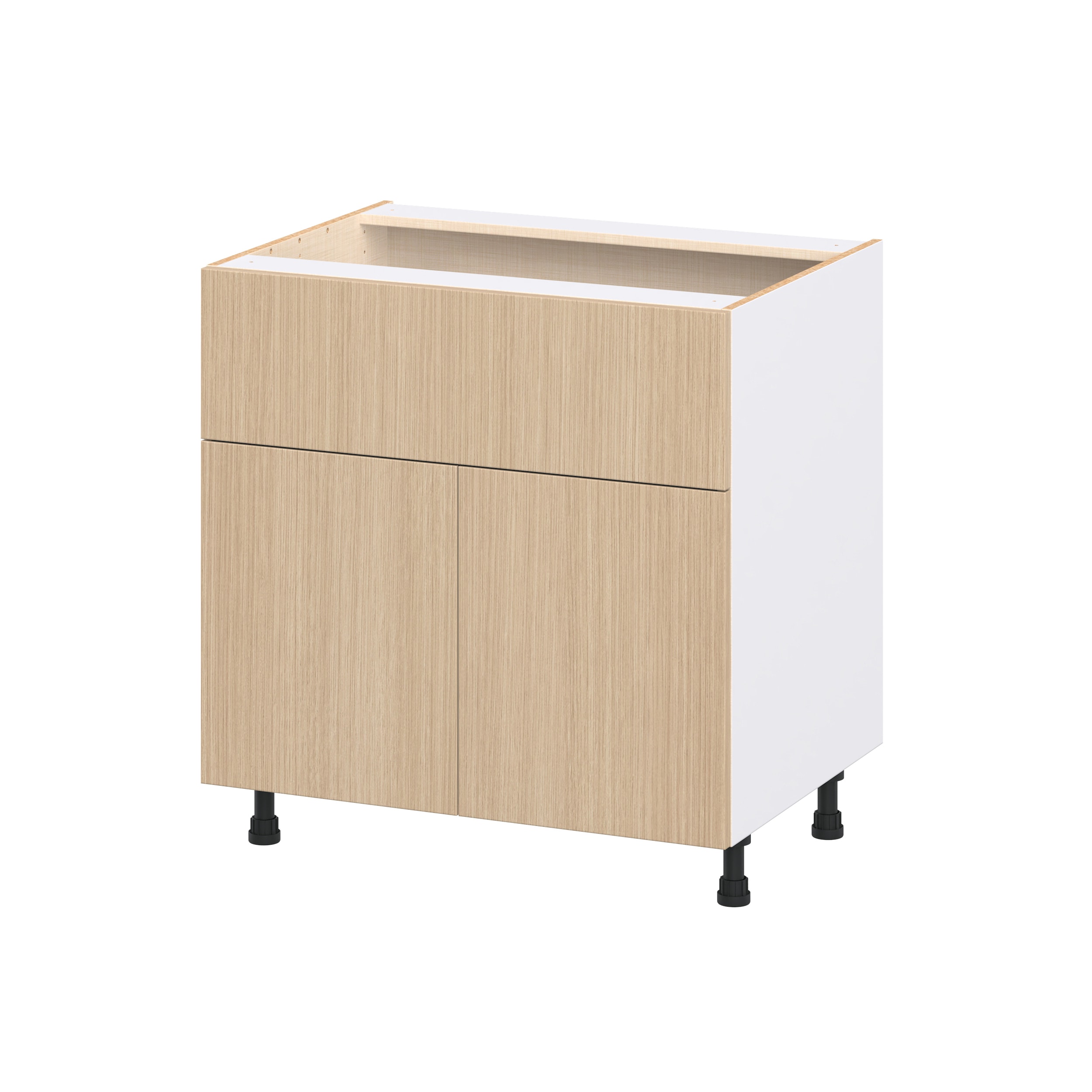 Hugo&Borg DSB33AWD-WI Winston 33-in W x 34.5-in H x 24.5-in D Mojavi Oak Base Fully assembled Cabinet Flat Panel