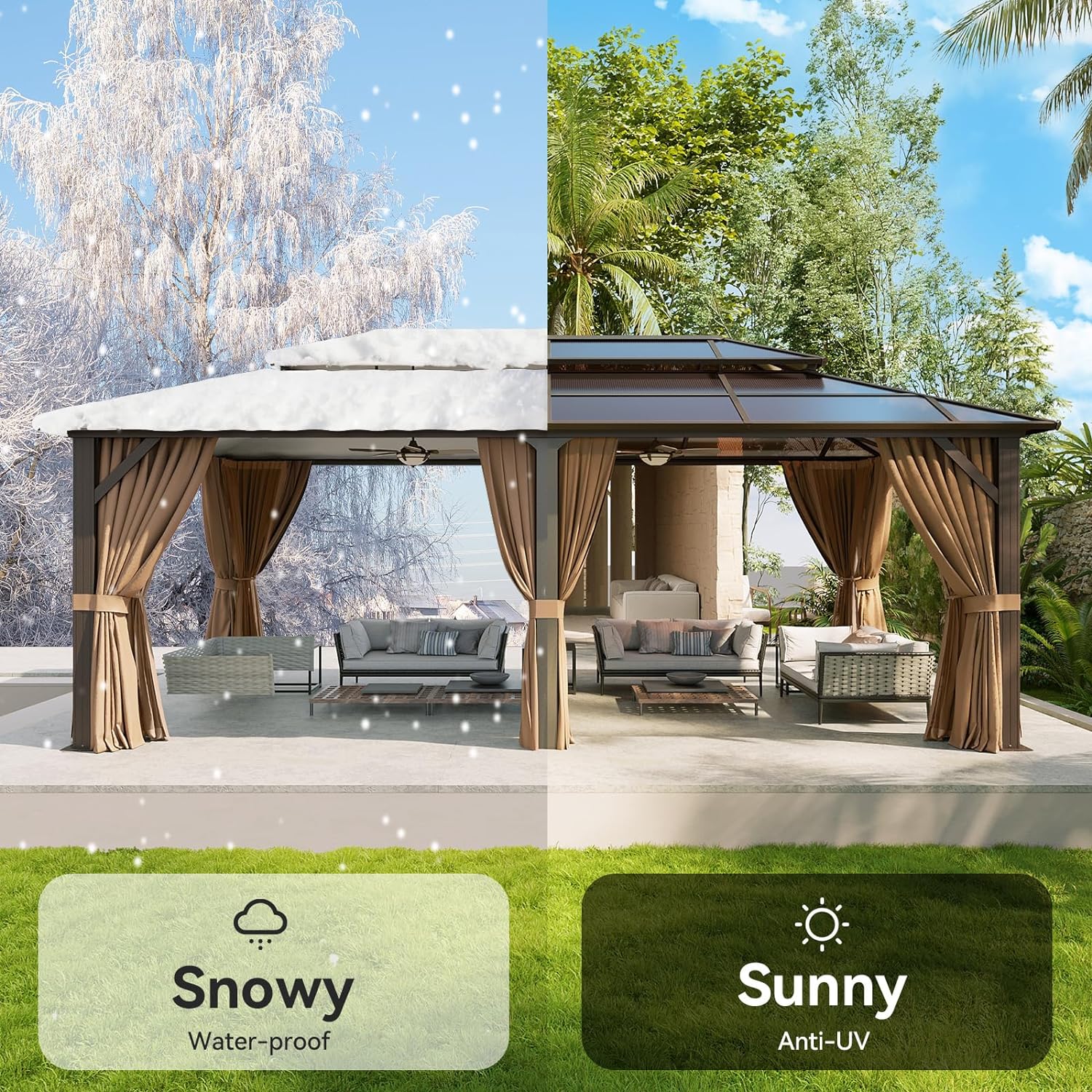 AOXUN G30011BR-A Wood-Resin-Gazebos - View #7