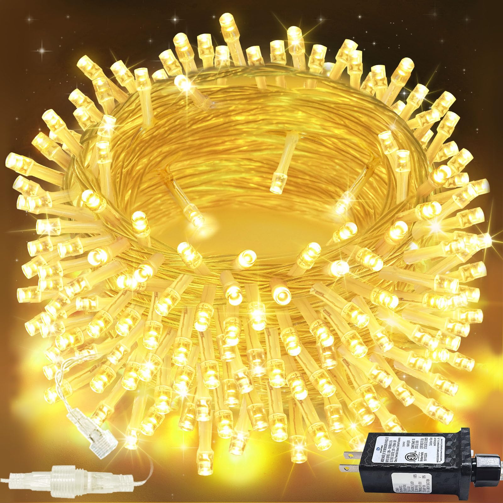 IJBUHV Connectable String Lights Outdoor Indoor LED