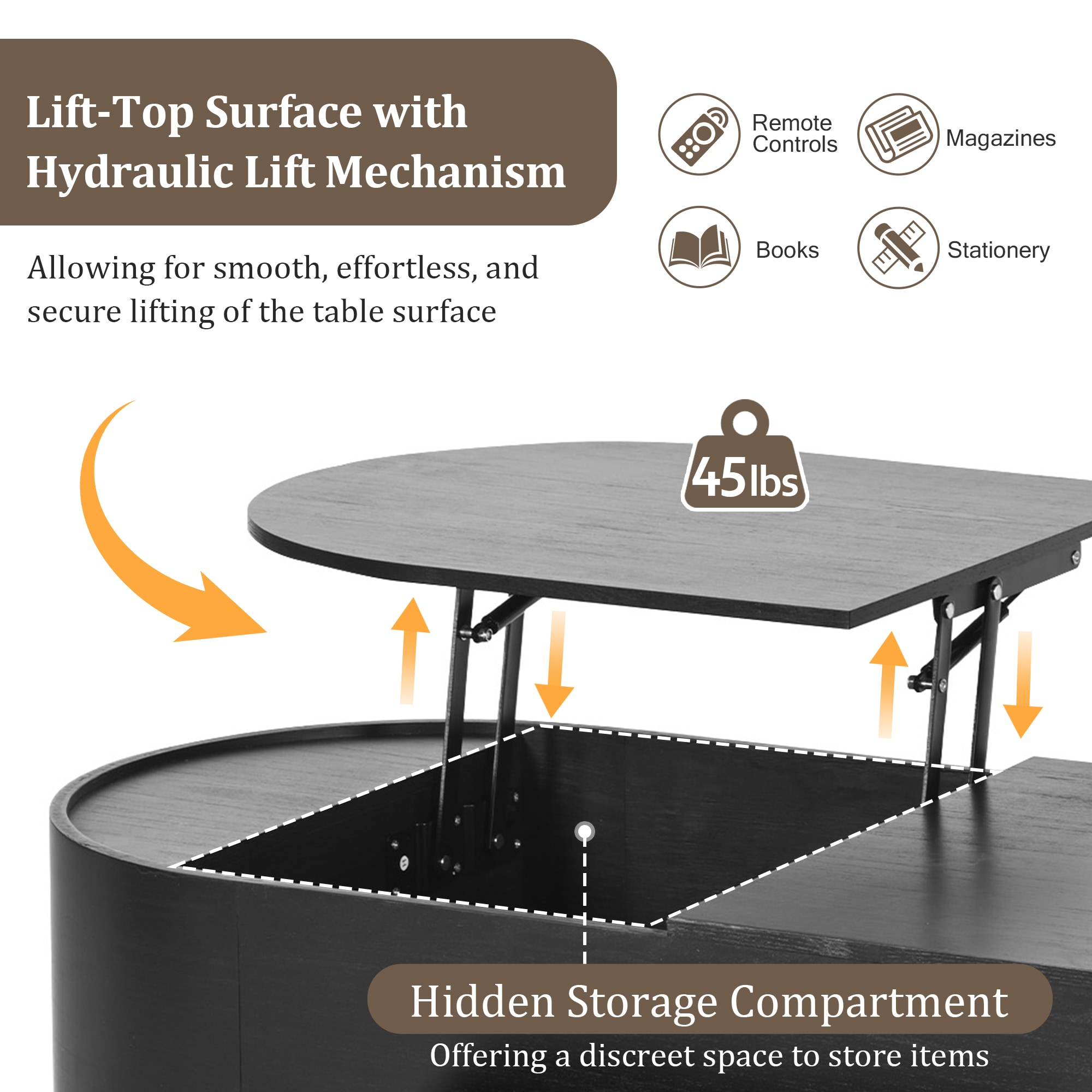 ModernLuxe L3P-N724P228920B Coffee-Tables - View #2